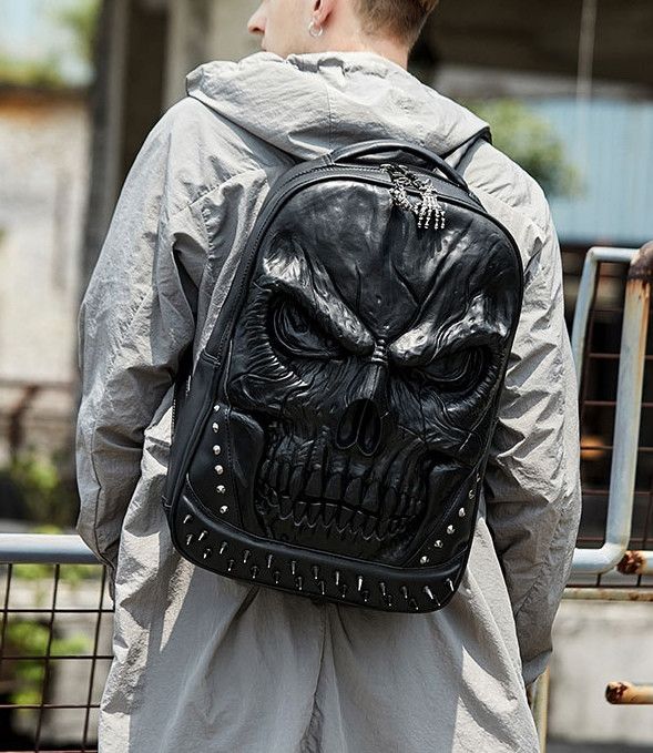 Japanese Brand Skull Backpack Big Logo Size ONE SIZE - 5 Thumbnail