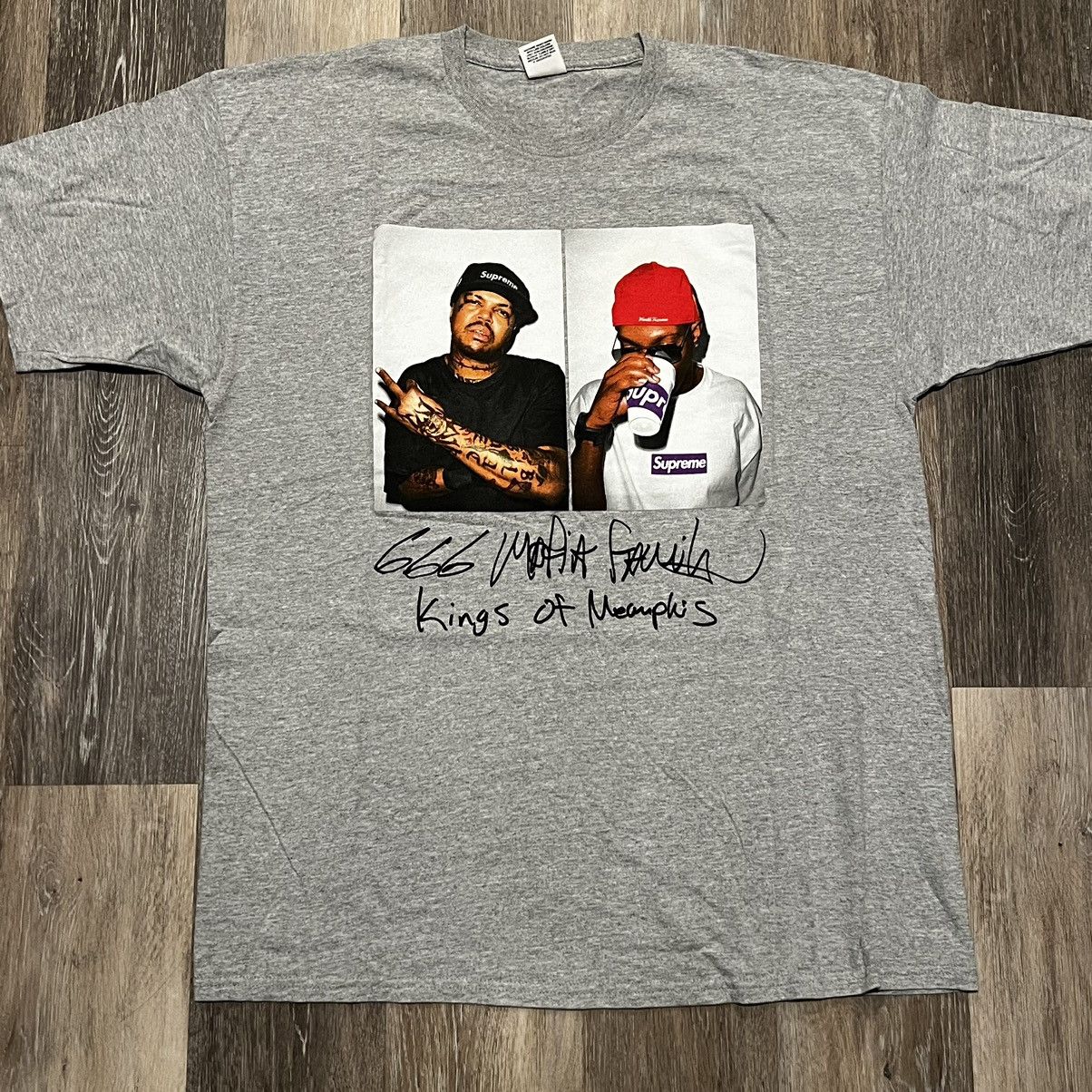 Supreme Supreme Three Six Mafia Photo Tee Juicy J Photo tee Size US XL / EU 56 / 4 - 3 Thumbnail