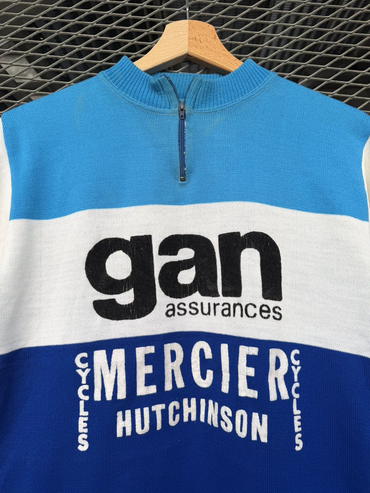 Vintage Vintage Team Gen Mercier Hutchinson Wool Cycle Jersey Size US M / EU 48-50 / 2 - 2 Thumbnail