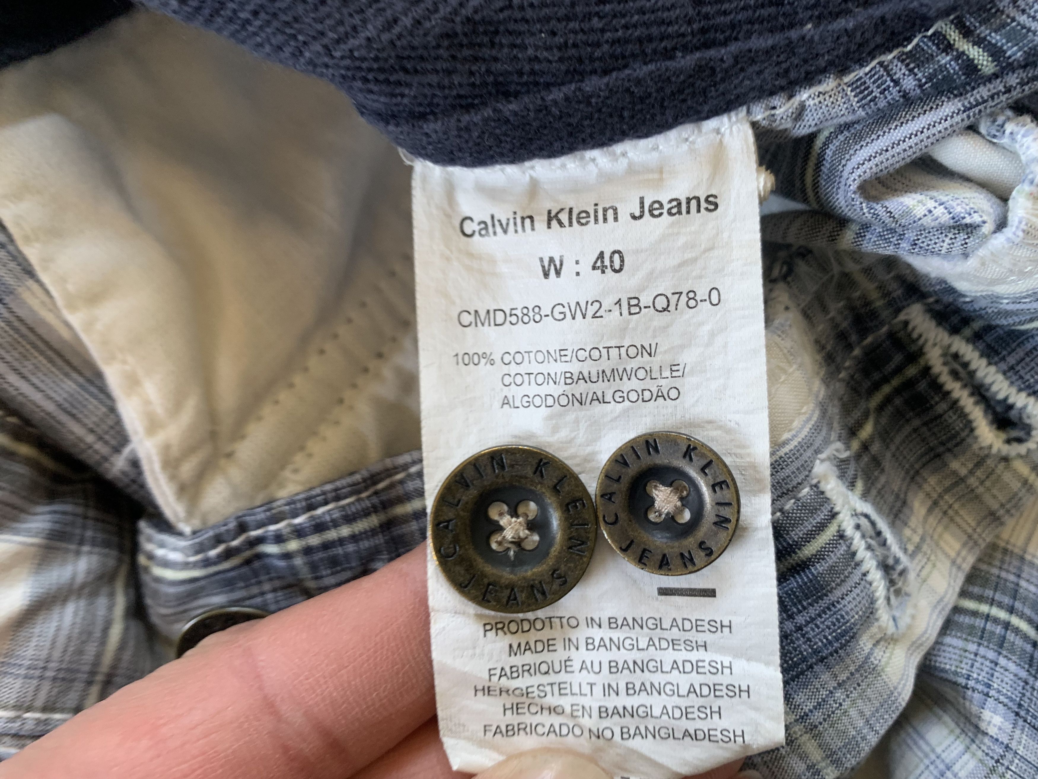 Calvin Klein Vintage Calvin Klein Regular Checked Cargo Shorts Size US 40 / EU 56 - 7 Thumbnail