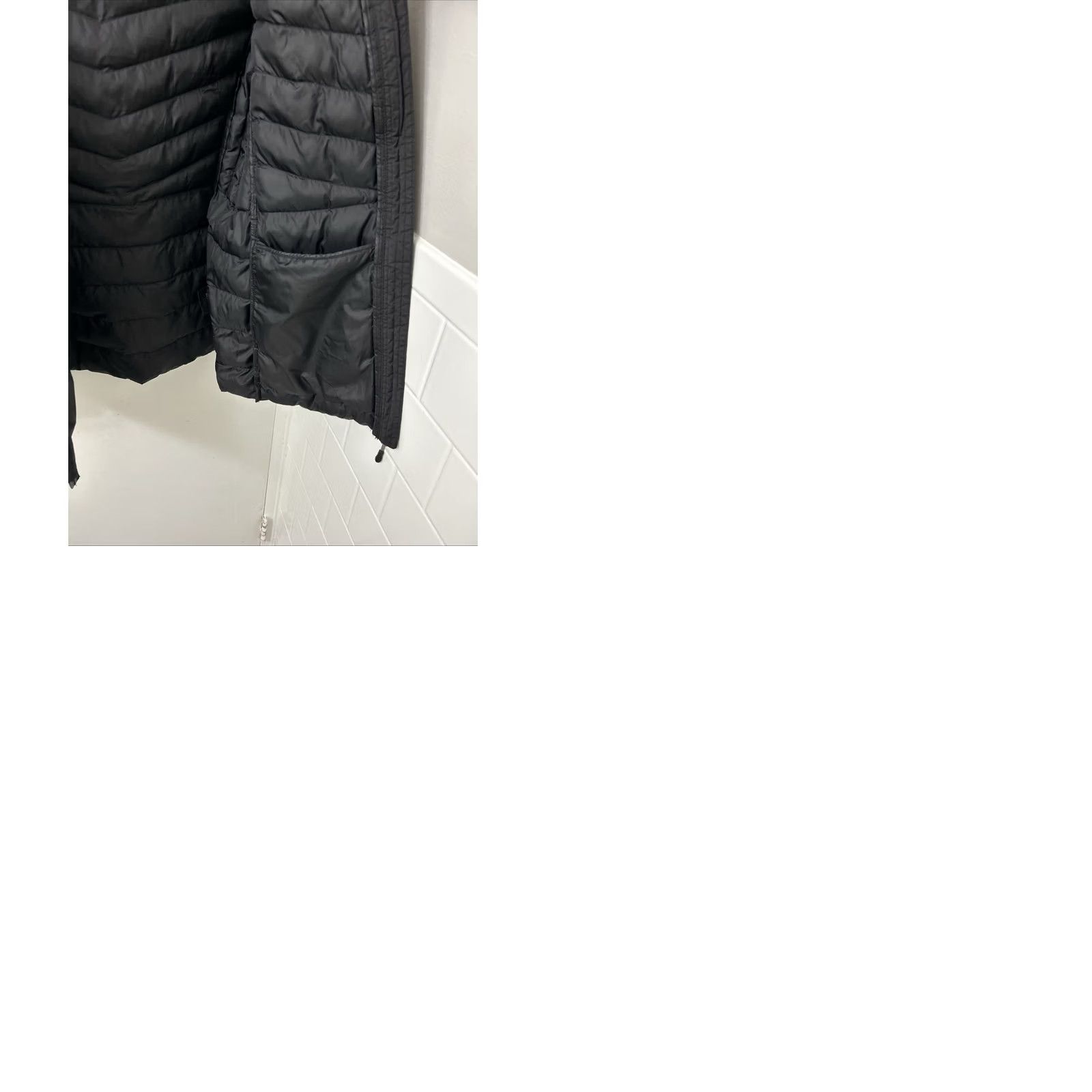 Vintage 32 Degrees Heat Puffer Jacket Womens Medium Black Hooded Insulated Full Zip Coat Size M / US 6-8 / IT 42-44 - 9 Thumbnail