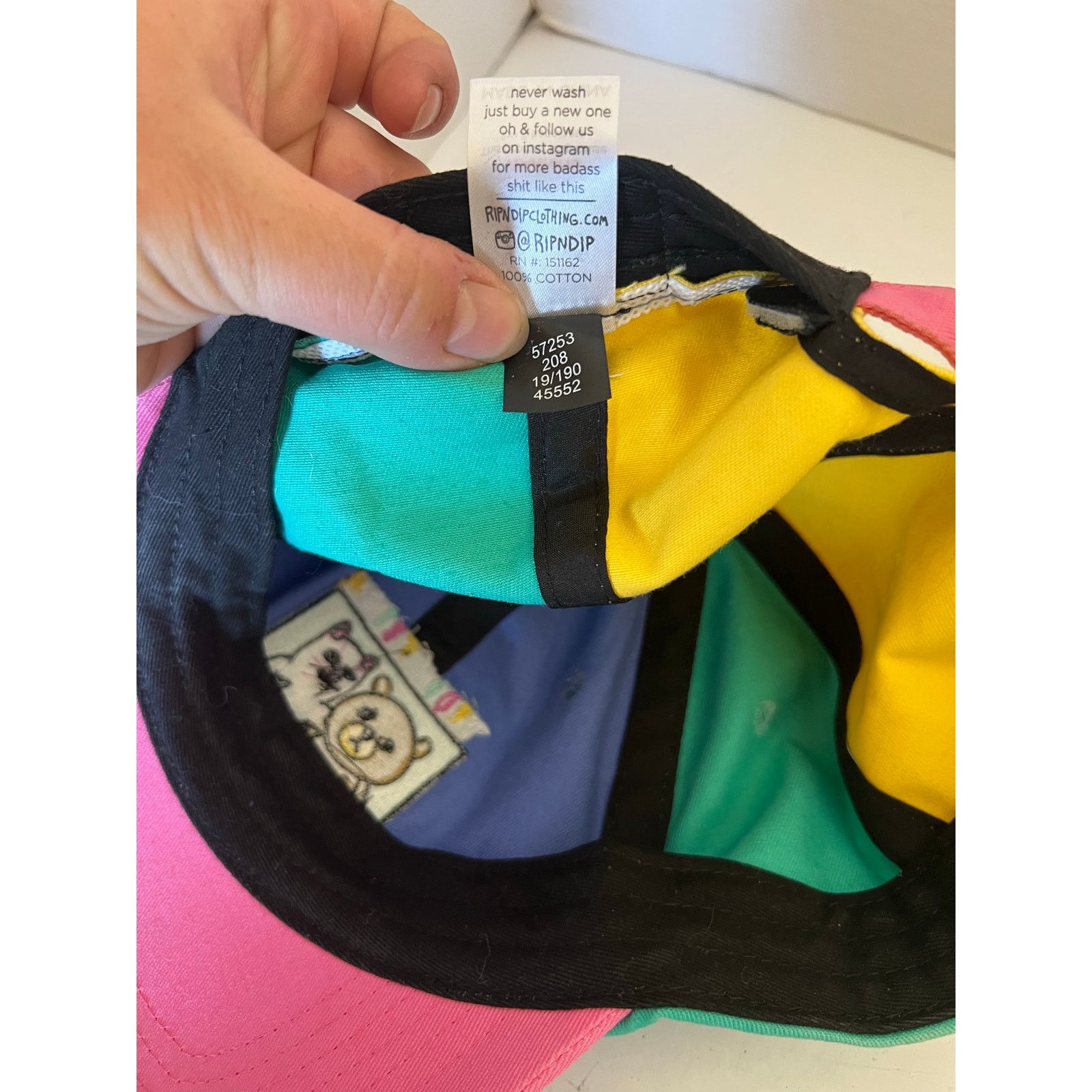 Teddy Fresh Super Rare Teddy Fresh x RipNdip Hat Color Dad Cap Size ONE SIZE - 6 Thumbnail