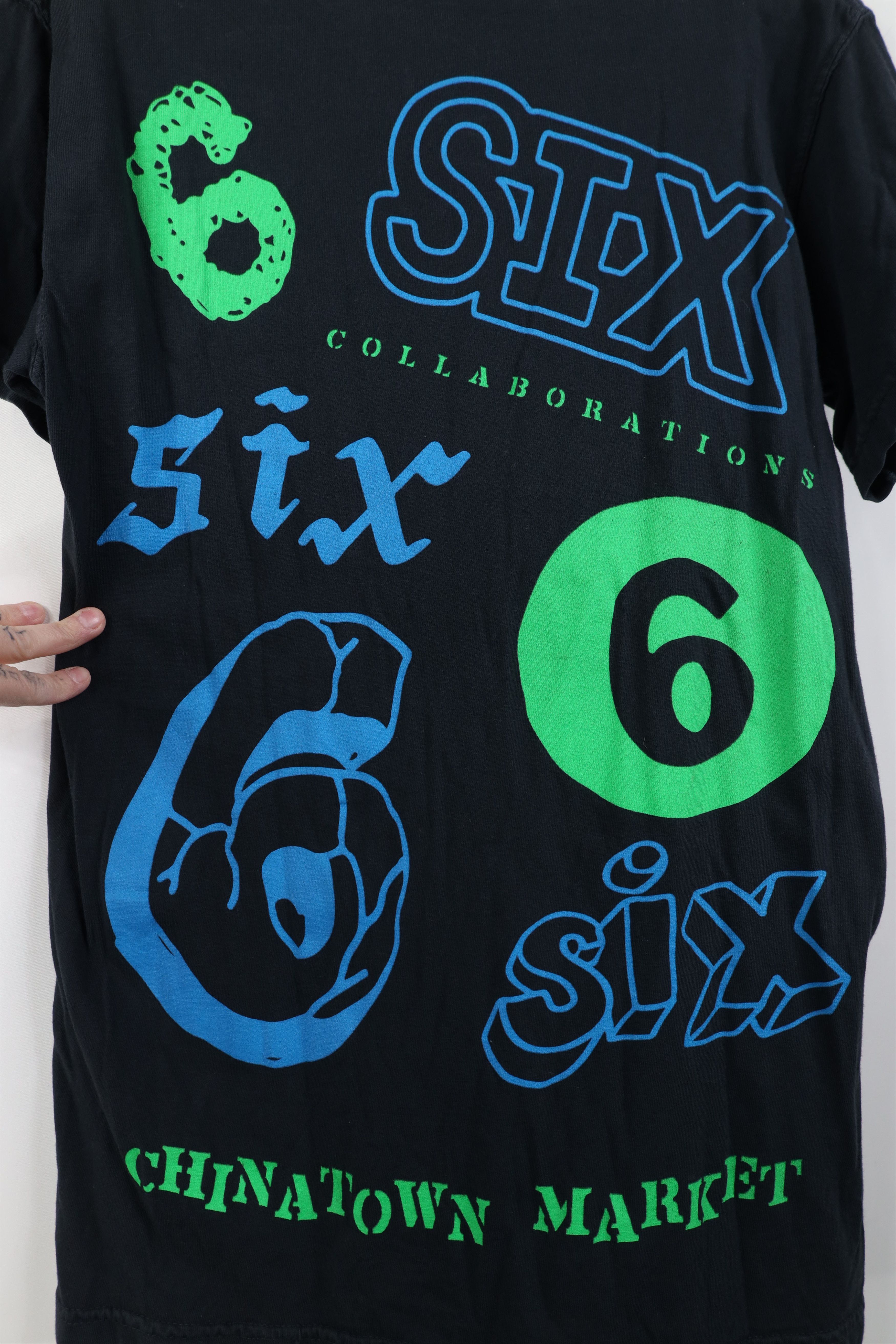 Vintage Ed Sheeran x Chinatown Market Six Short Sleeve T-Shirt Black Size US S / EU 44-46 / 1 - 12 Thumbnail