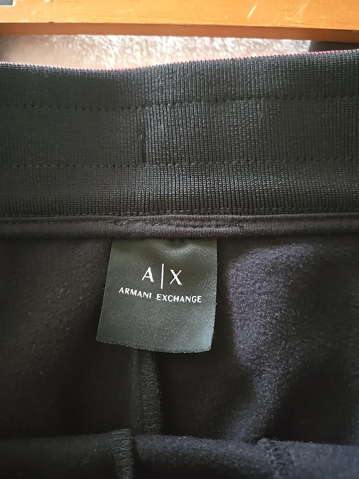 Armani Exchange Armani Exchange Mens S Jogger Pants 30x28 Black Athletic New Size US 30 / EU 46 - 5 Thumbnail