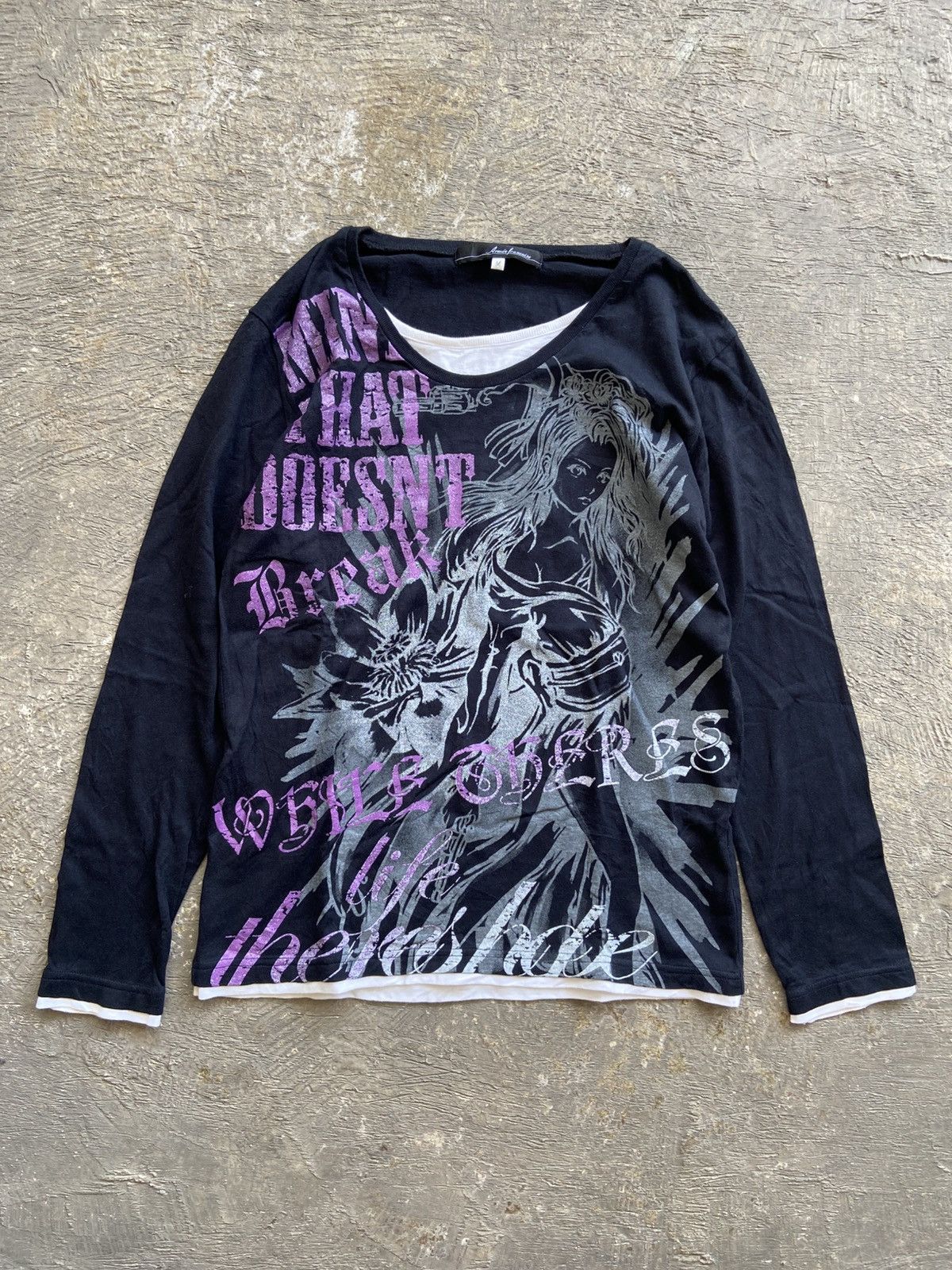 Hysteric Glamour 2000s Armee Francaise - Vkei Style Poem Long Slevee T-Shirt Size US M / EU 48-50 / 2 - 1 Thumbnail