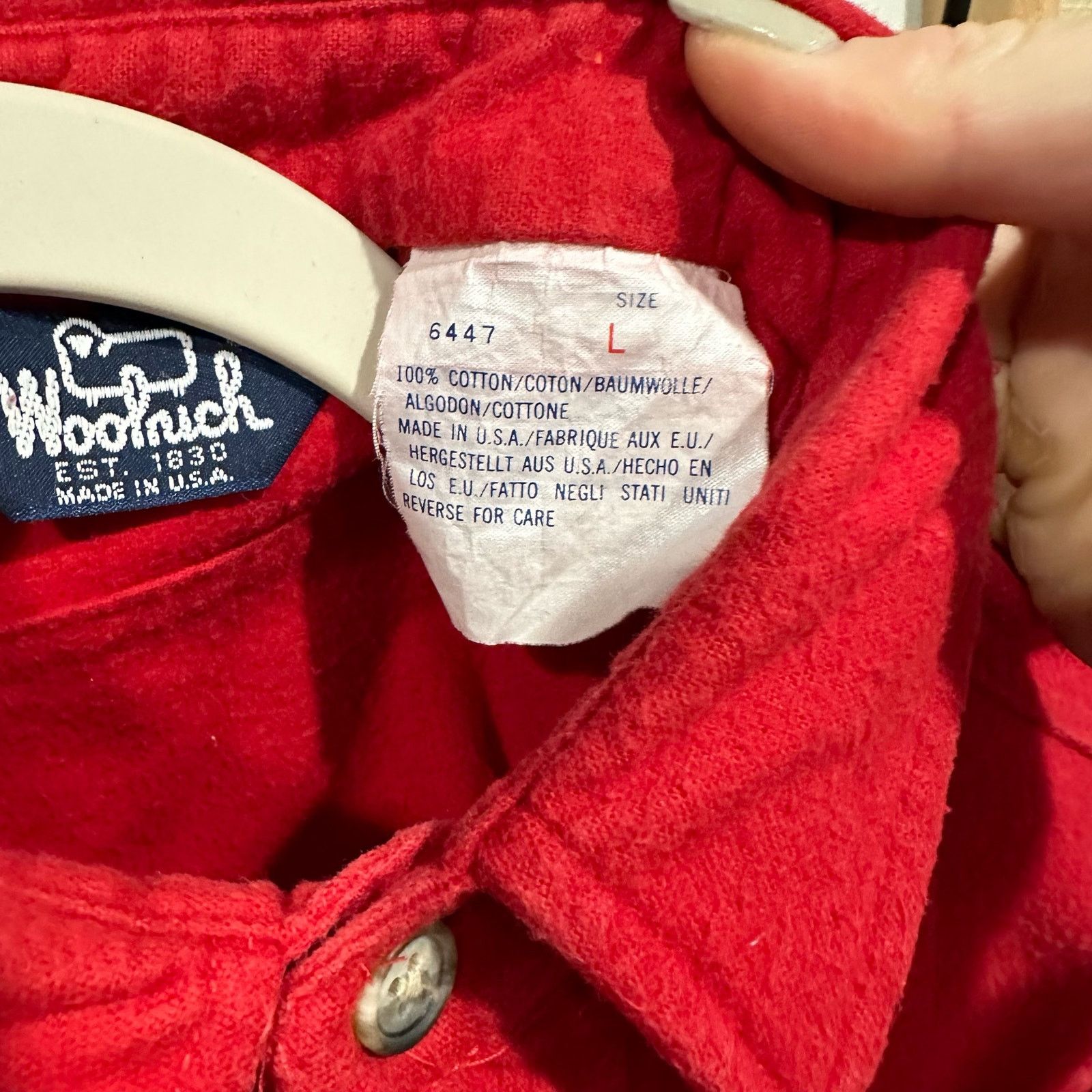 Woolrich Woolen Mills Vintage Woolrich Shirt Men’s Red Button Down - Sz L Size US L / EU 52-54 / 3 - 4 Thumbnail