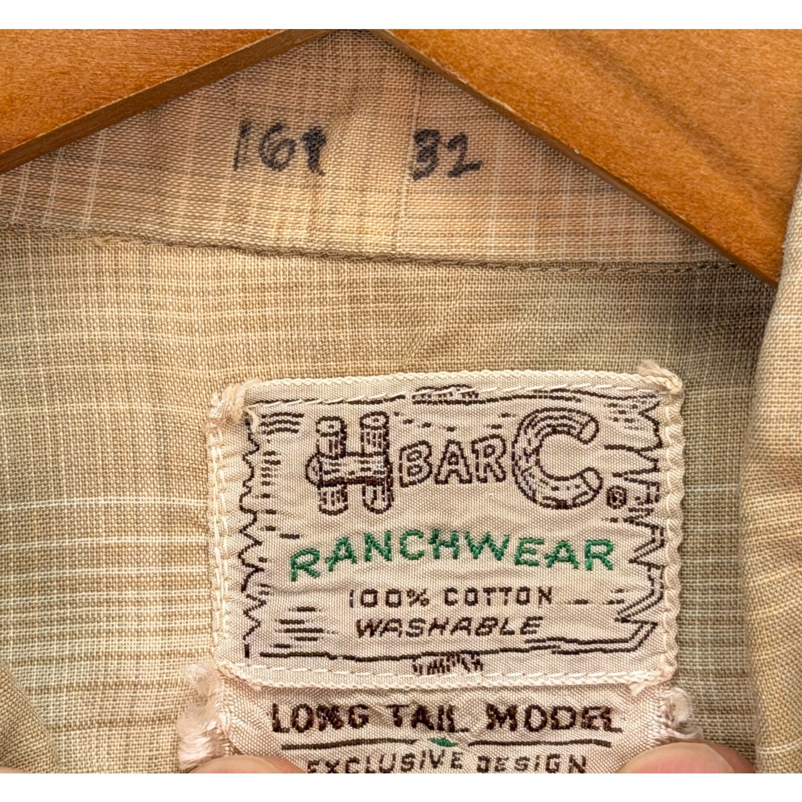 Other VTG H Bar C Cowboy Western Shirt 1970s Ranchwear 16-32 Size US L / EU 52-54 / 3 - 7 Thumbnail
