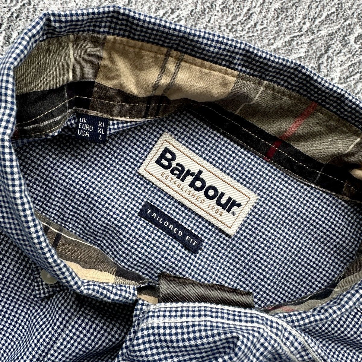 Barbour Men’s Barbour Shirts Button Up Plaid Light Blue Size: XL Size US XL / EU 56 / 4 - 10 Thumbnail
