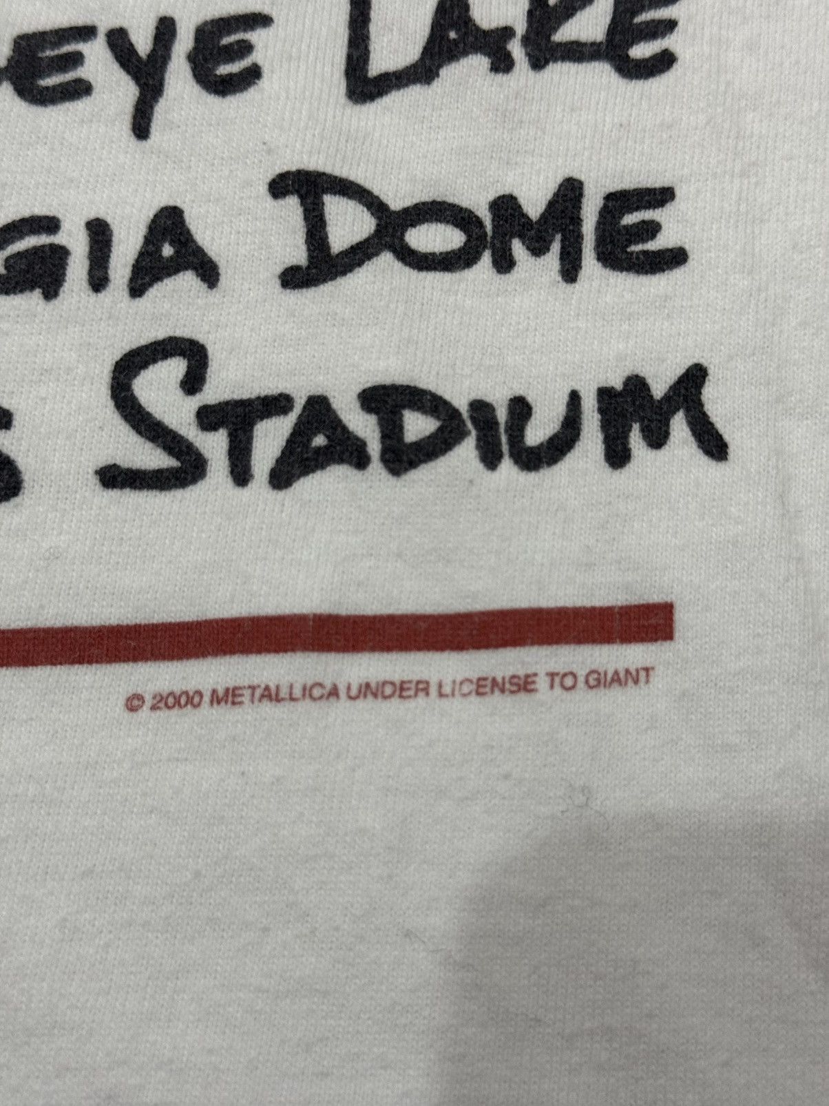 Giant Vintage 2000 Metallica Summer Sanitarium TourTee Giant TagXL Size US L / EU 52-54 / 3 - 4 Thumbnail