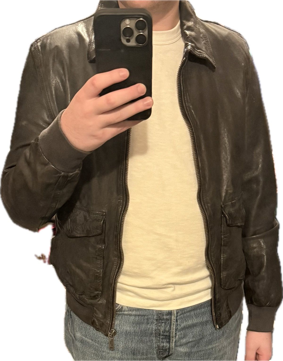 Chevignon Chevignon Leather Jacket – Early 1970s, Based on 1959 Model Size US M / EU 48-50 / 2 - 9 Thumbnail