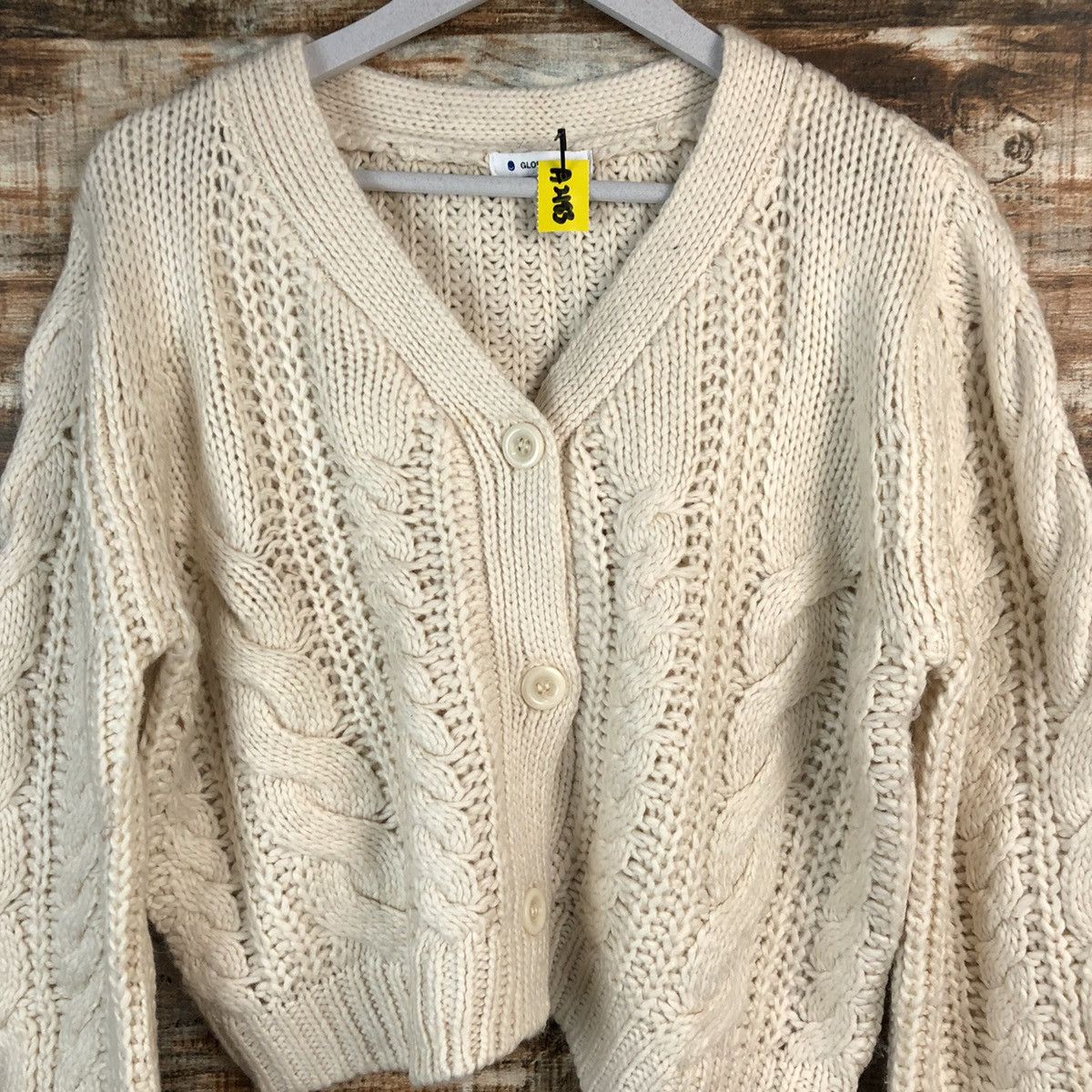 Global Work × Homespun Knitwear Global Work Brown Cardigan Knitwear #A2183 Size M / US 6-8 / IT 42-44 - 4 Thumbnail
