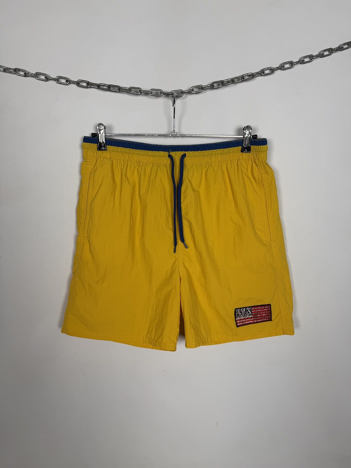 Avirex Men’s Avirex Shorts USA Flag Logo Athletic Swim Army Size M Size US 34 / EU 50 - 1 Thumbnail