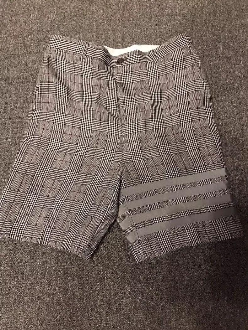Thom Browne Thom Browne Plaid Linen Shorts - dmc Size US 30 / EU 46 - 1 Thumbnail