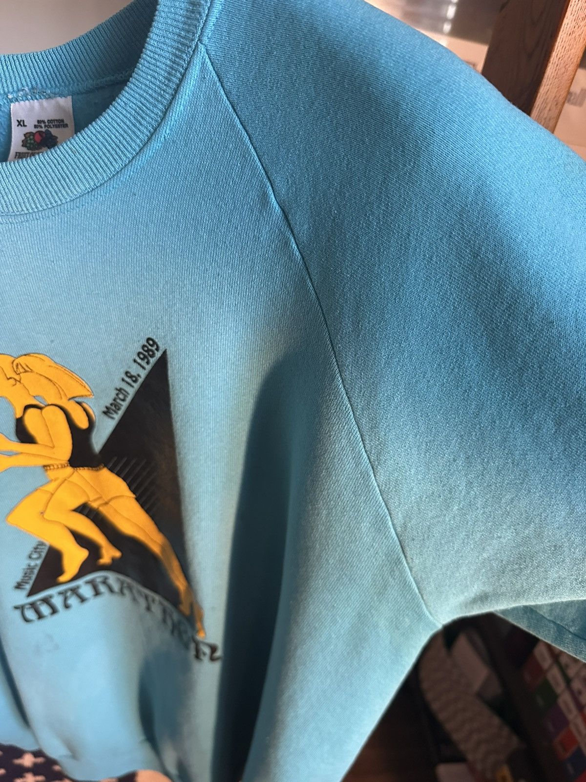 Fruit Of The Loom Vintage 1989 Marathon Sweatshirt Size US XL / EU 56 / 4 - 5 Thumbnail