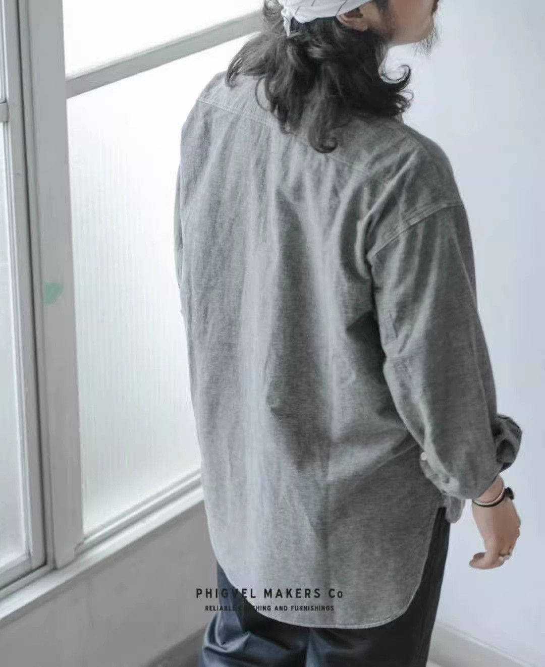PHIGVEL MAKERS & Co. PHIGVEL MAKERS Workaday Chambray Shirt Size US L / EU 52-54 / 3 - 8 Thumbnail