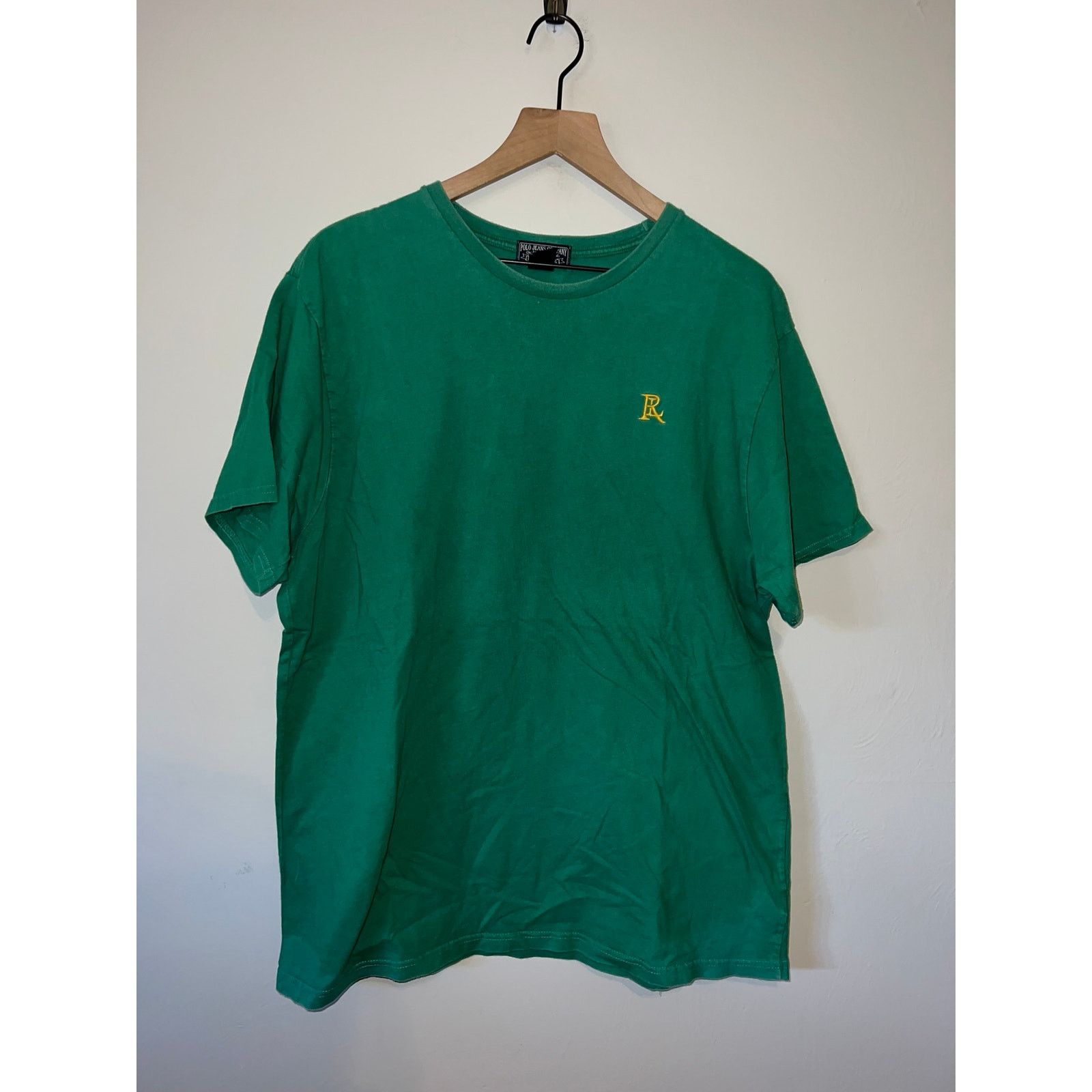Polo Ralph Lauren Y2K Polo Jeans Shirt Company Quality Denim Green Tee XL Size US XL / EU 56 / 4 - 1 Thumbnail