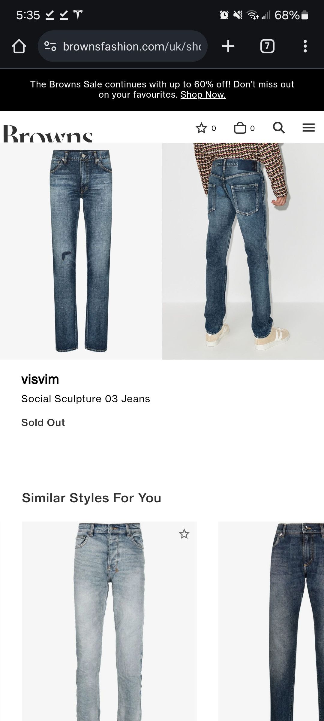 Visvim 03D20 Social Sculpture Denim Brand New Size US 32 / EU 48 - 19 Thumbnail
