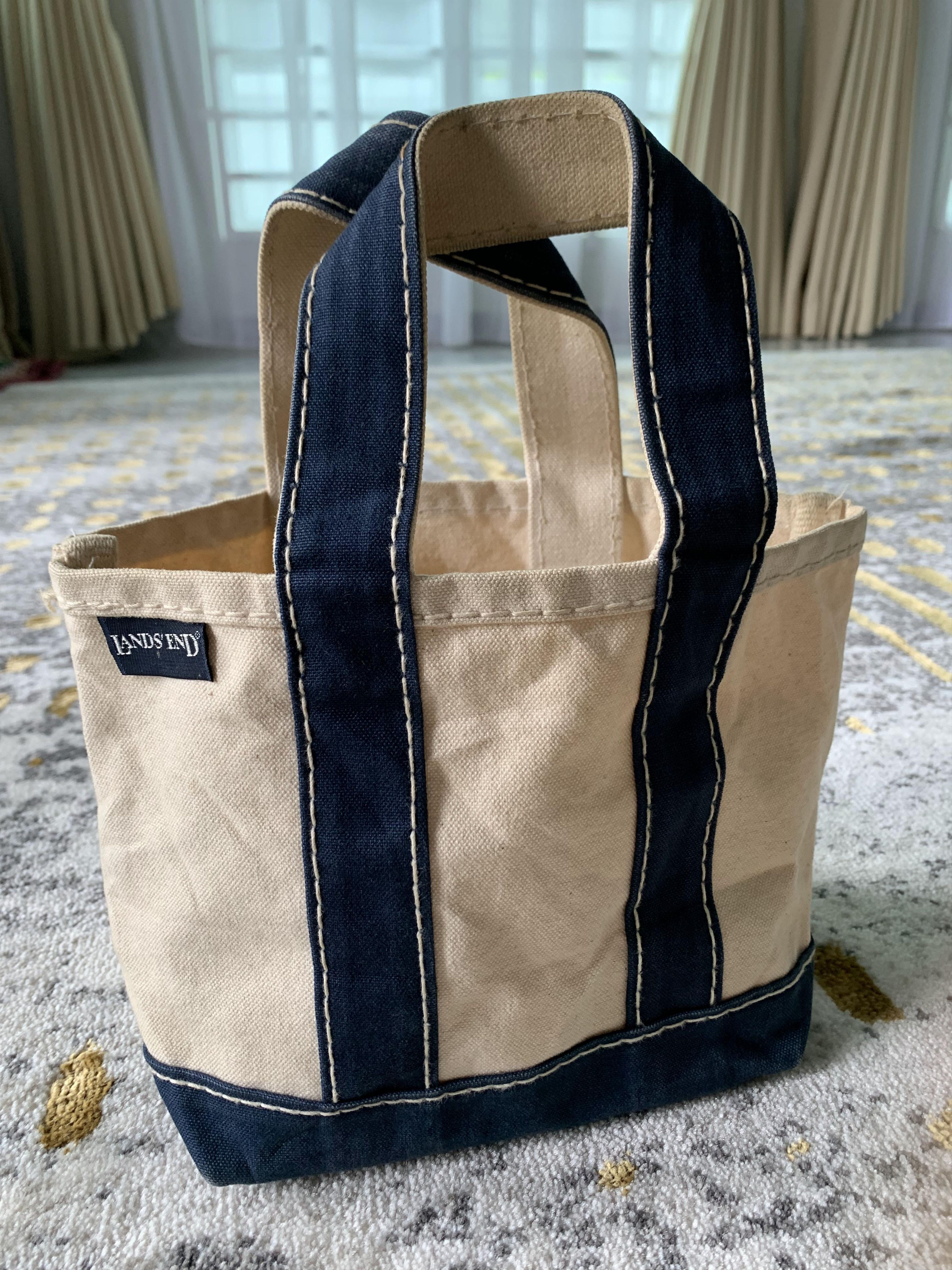 L.L. Bean × Lands' End × Vintage Lands End Heavy Canvas carry tote Size ONE SIZE - 1 Thumbnail
