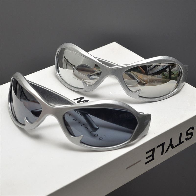 VIBE New Trend Street ins style custom avant-garde sunglasses Size ONE SIZE - 4 Thumbnail