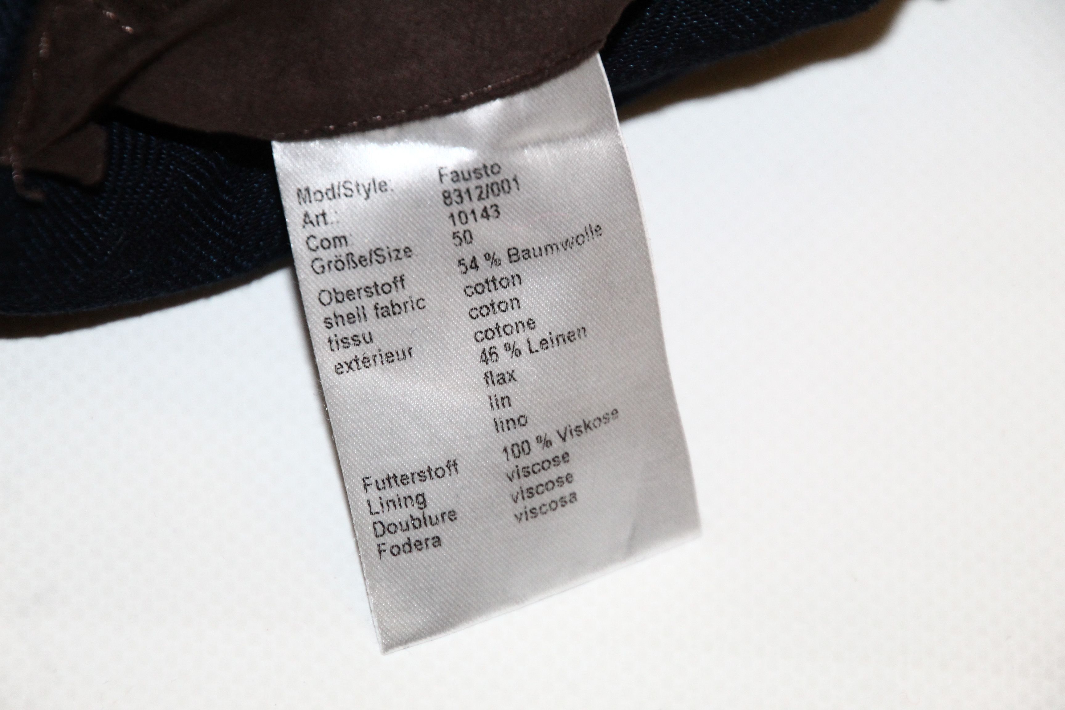 Other UK Beaver's Herringbone Indigo Cotton Linen Twill Field Jacket Size US M / EU 48-50 / 2 - 10 Thumbnail