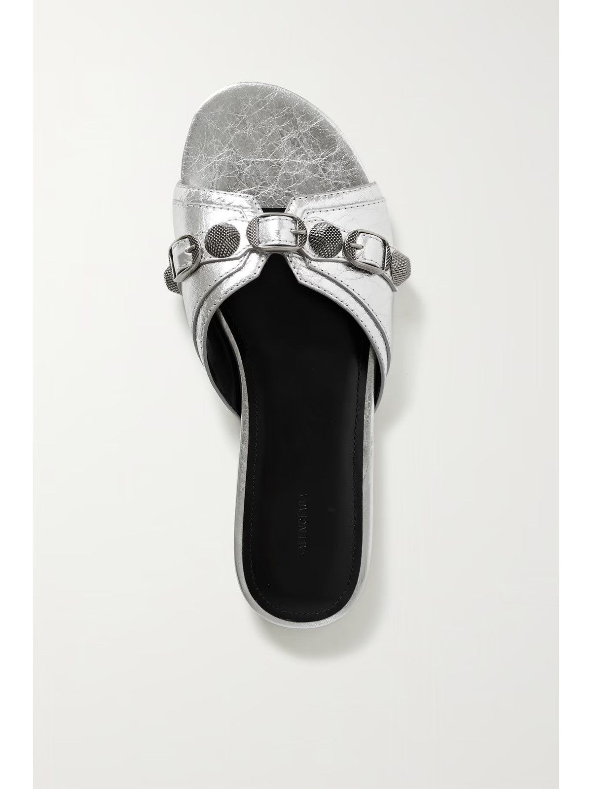 Balenciaga BALENCIAGA Cagole embellished metallic sandals Size US 7.5 / IT 37.5 - 2 Thumbnail