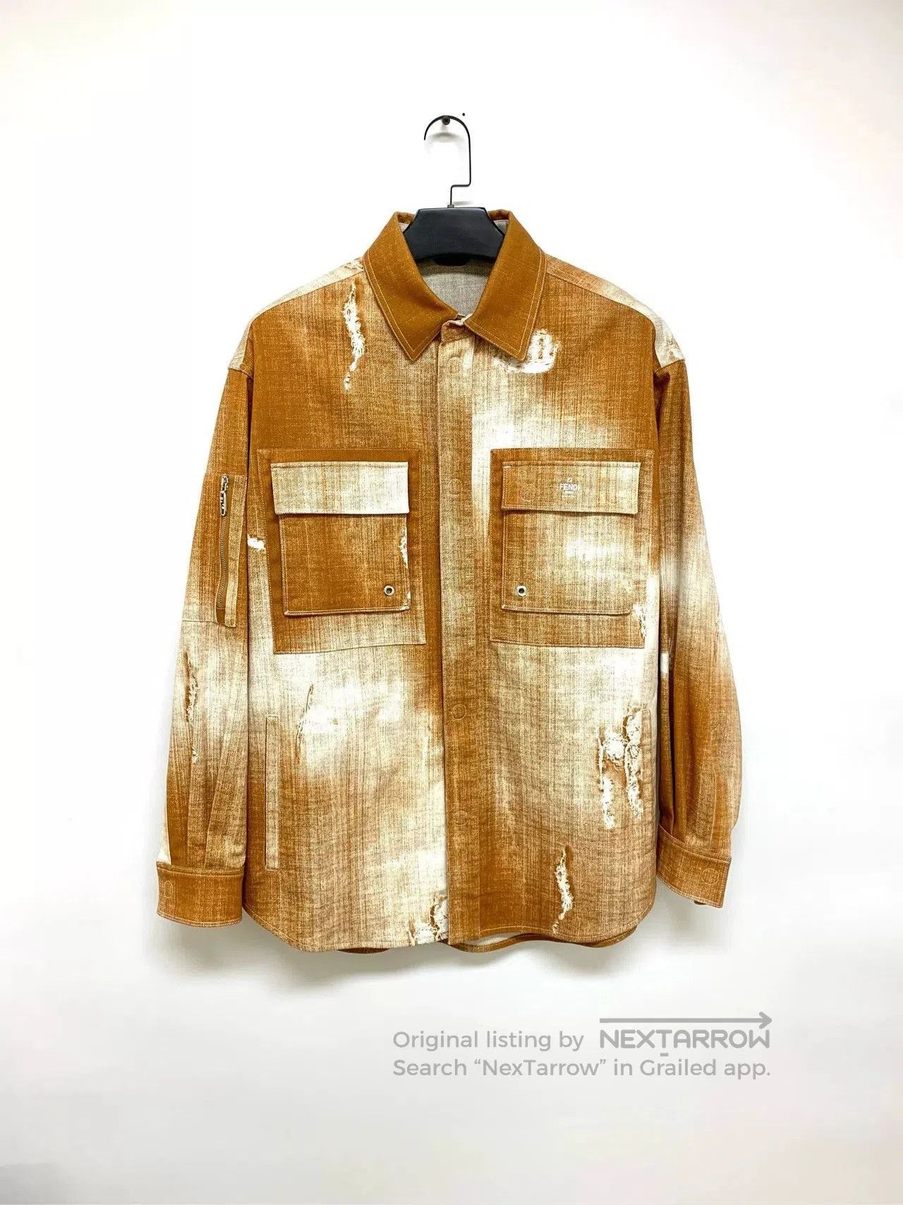 Fendi fendi denim jacket with unique finish. Size US XXL / EU 58 / 5 - 1 Thumbnail