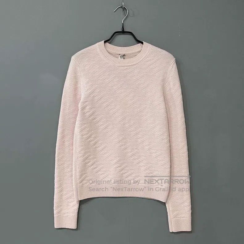 Hermes Hermes Pink Wool H Logo Embossed Knit Top Size XS / US 0-2 / IT 36-38 - 1 Thumbnail