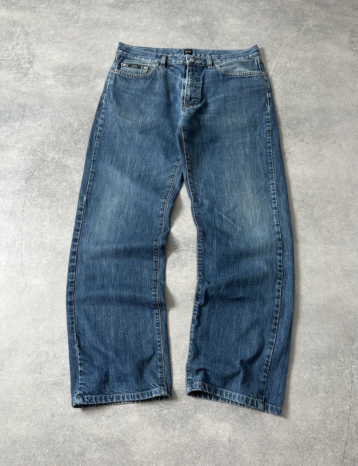 Hugo Boss Vintage Hugo Boss 36/34 blue denim jeans mens Size US 34 / EU 50 - 2 Thumbnail