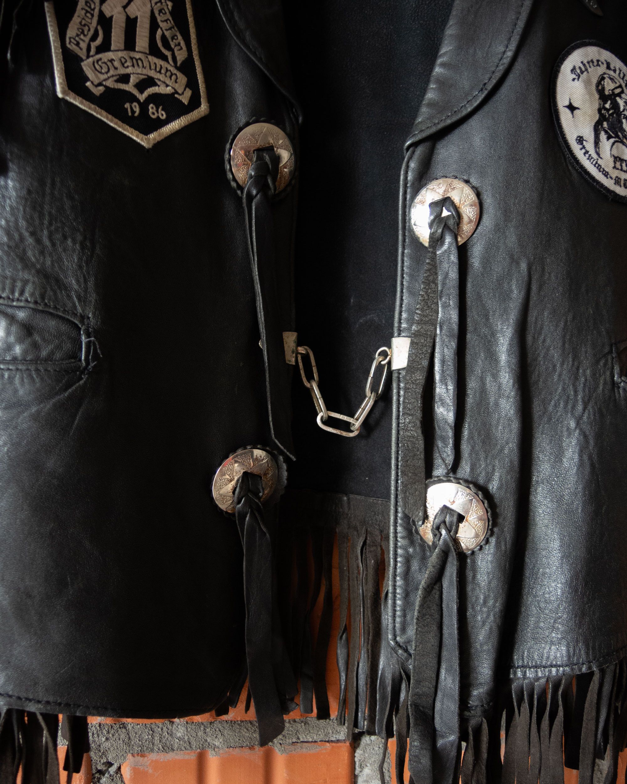 Japanese Brand Vintage biker leather Haelson vest Size US L / EU 52-54 / 3 - 8 Thumbnail