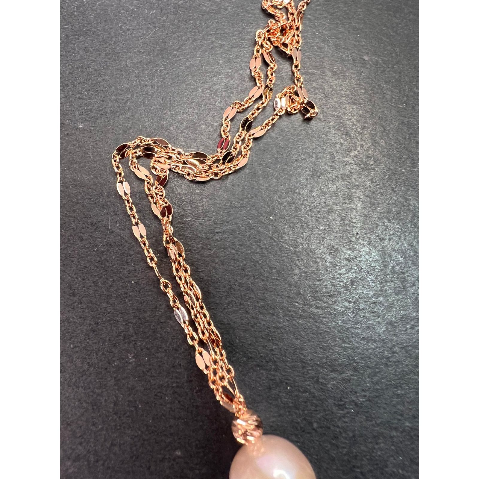 Other Cultured Freshwater Pearl Rose Gold Over Sterling Necklace Size ONE SIZE - 11 Thumbnail