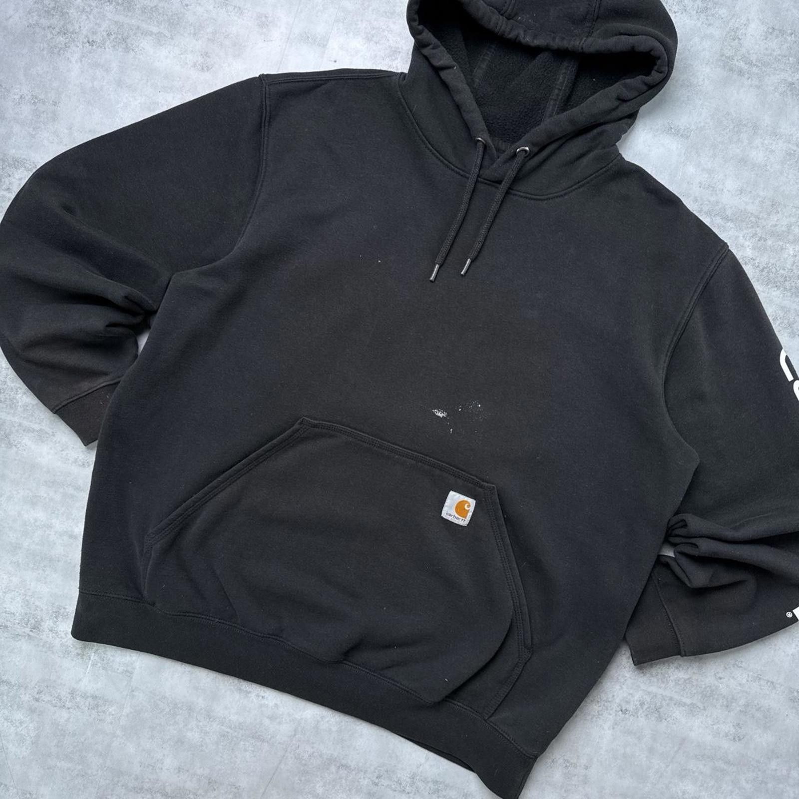 Carhartt Y2K Carhartt Black 00s hoodie jacket Size US L / EU 52-54 / 3 - 3 Thumbnail