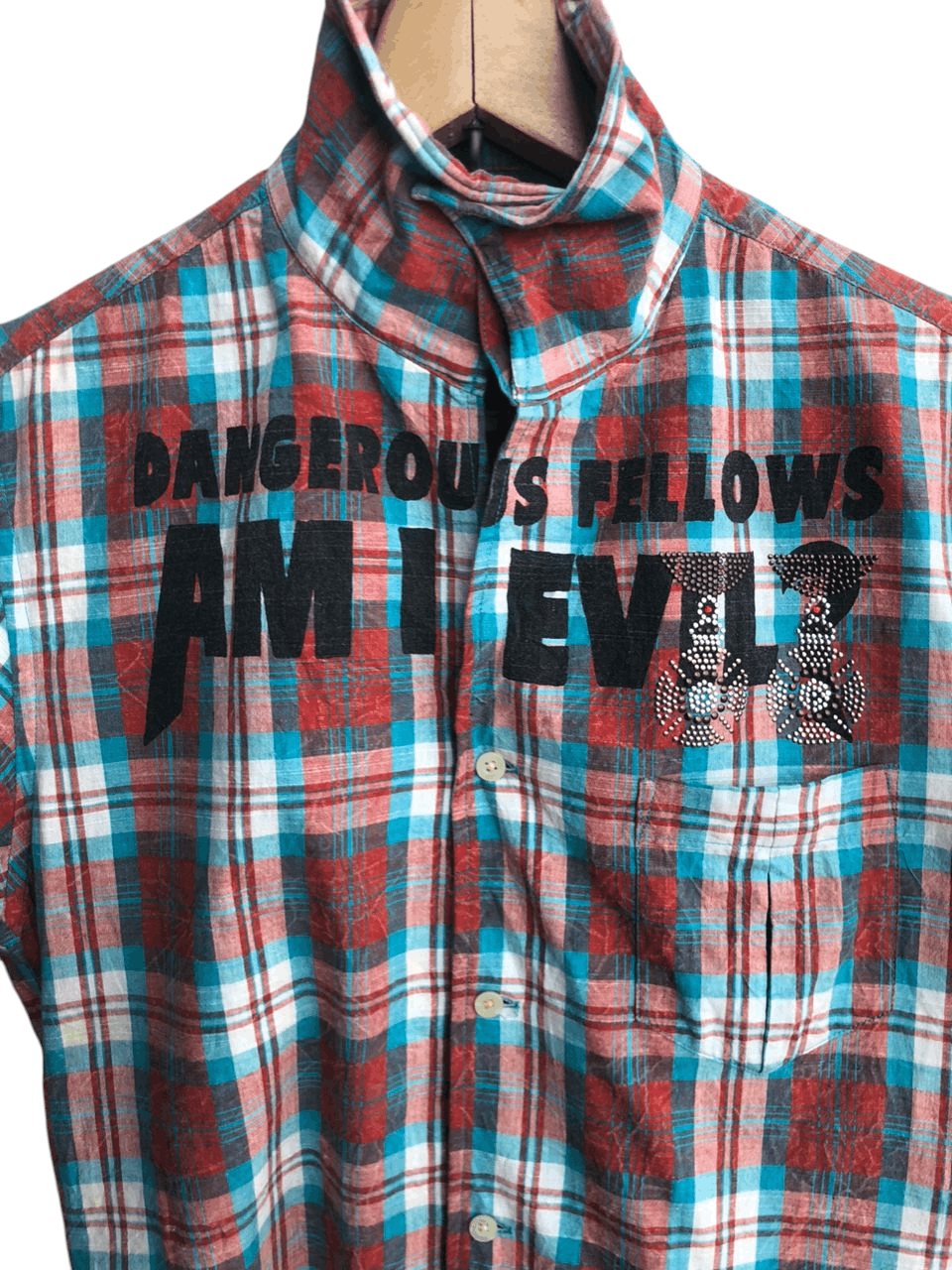 PPFM Y2K PPFM Dangerous Fellows Am I Evil? Plaid Shirt Size US M / EU 48-50 / 2 - 3 Thumbnail