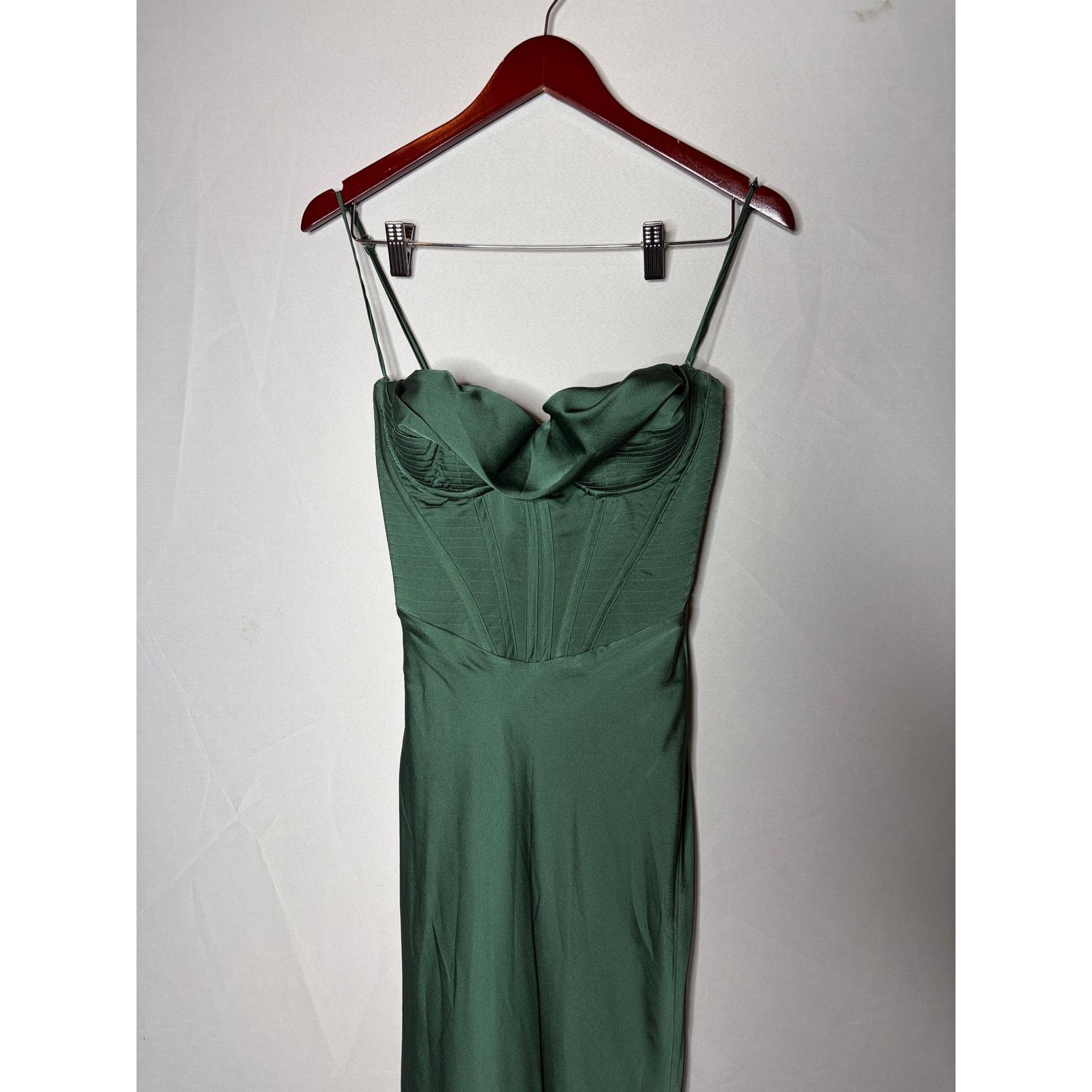 House of CB House Of CB Charmaine Corset Maxi Dress in Forest Green XS Size XS / US 0-2 / IT 36-38 - 9 Thumbnail