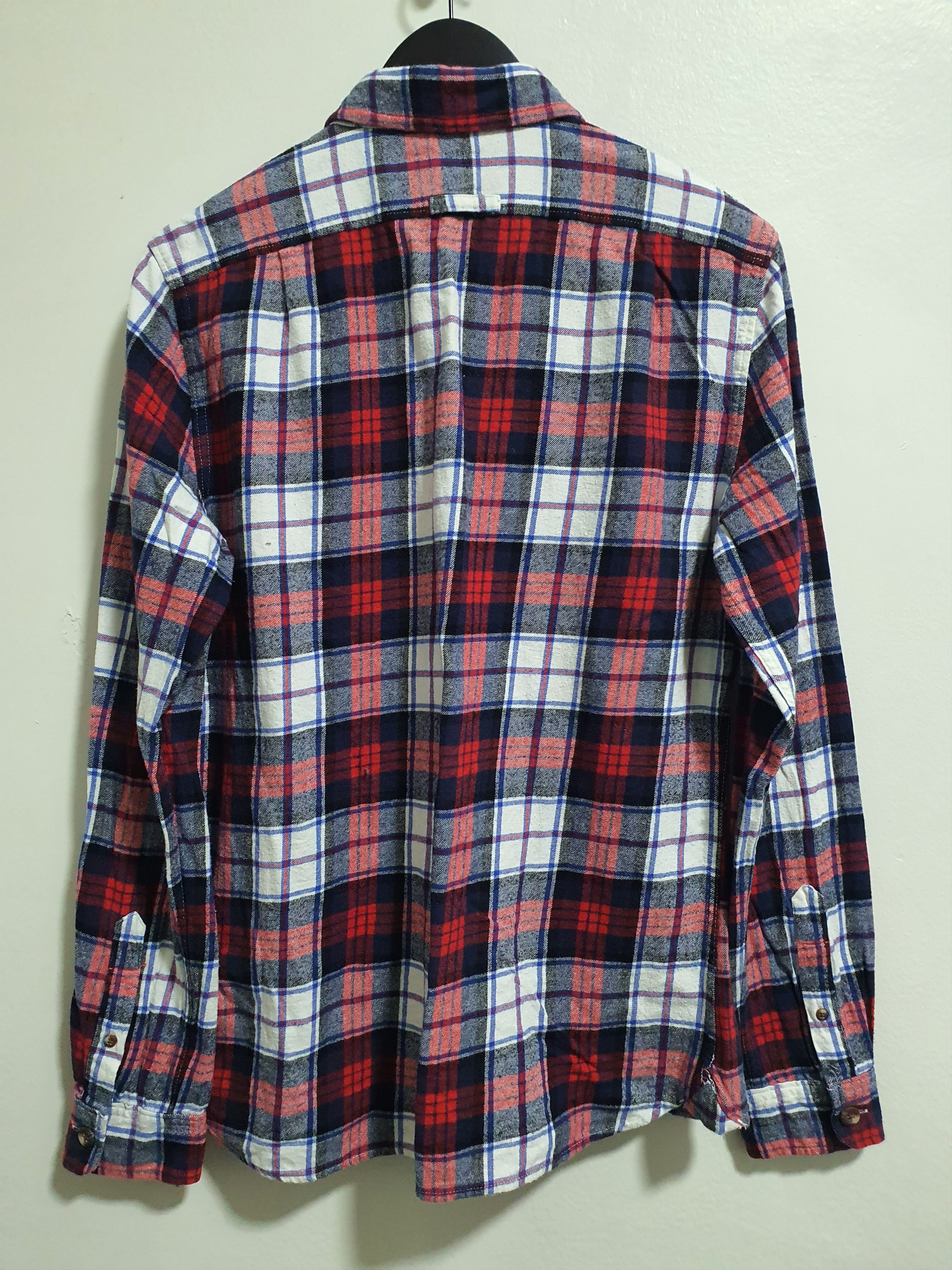 Japanese Brand × Superdry SUPERDRY 19.5/29 CHECKED RED WORK SHIRT Size US M / EU 48-50 / 2 - 3 Thumbnail