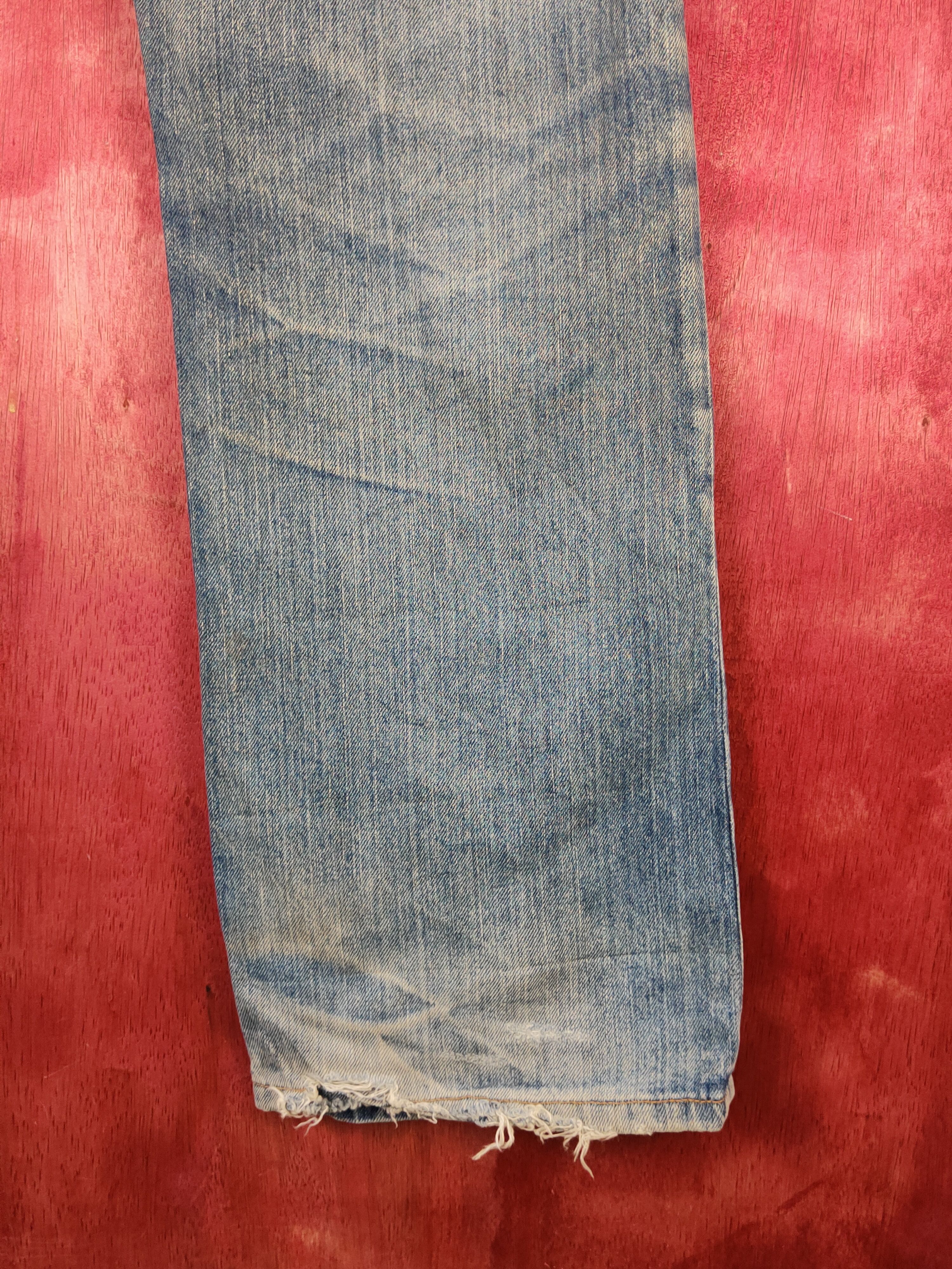 Gap Gap Dark Blue Faded Distressed Ripped Jeans #S2244 Size US 33 - 12 Thumbnail