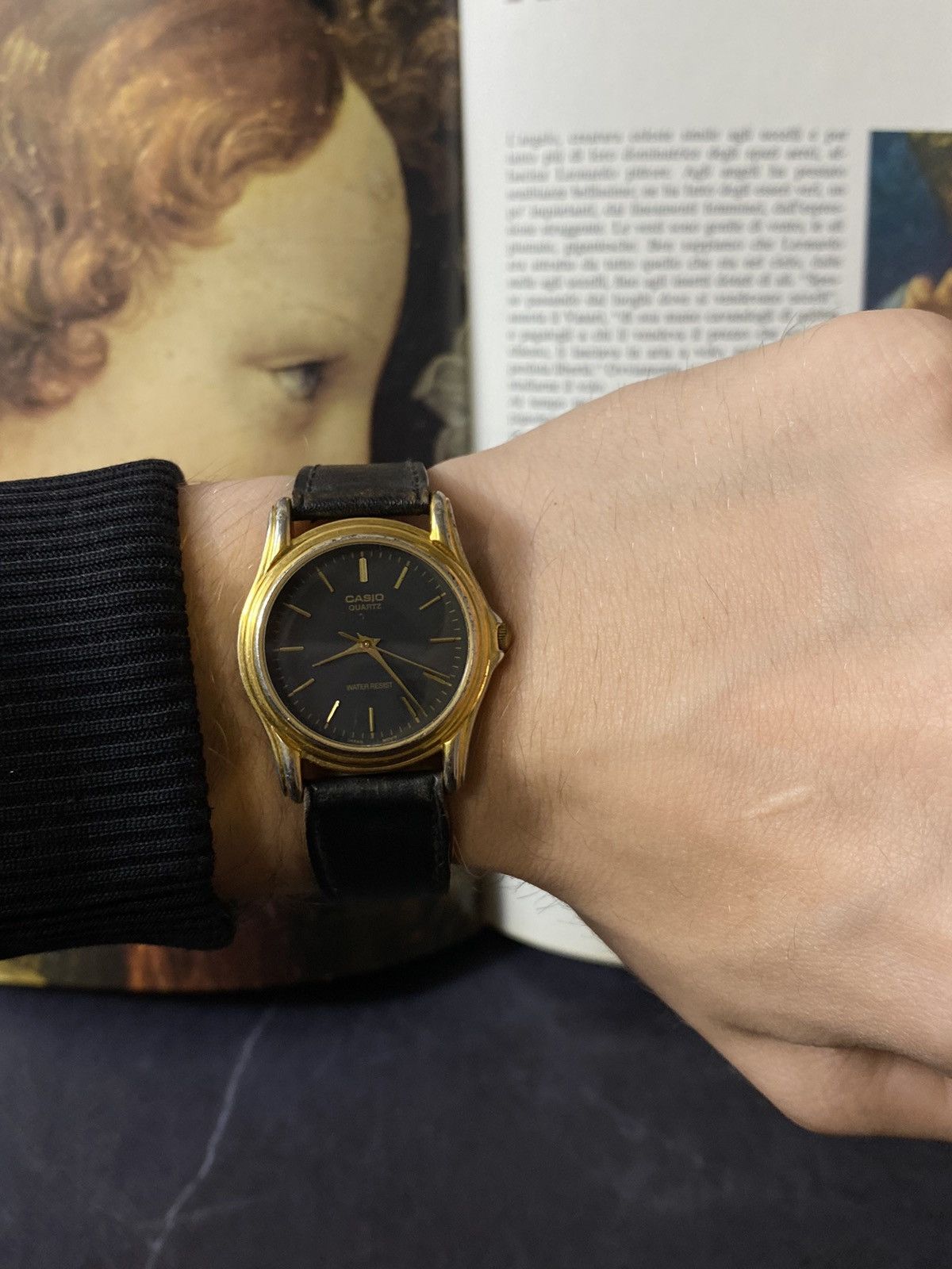 Casio Classic Casio Quartz Watch Gold/Black Size ONE SIZE - 1 Thumbnail
