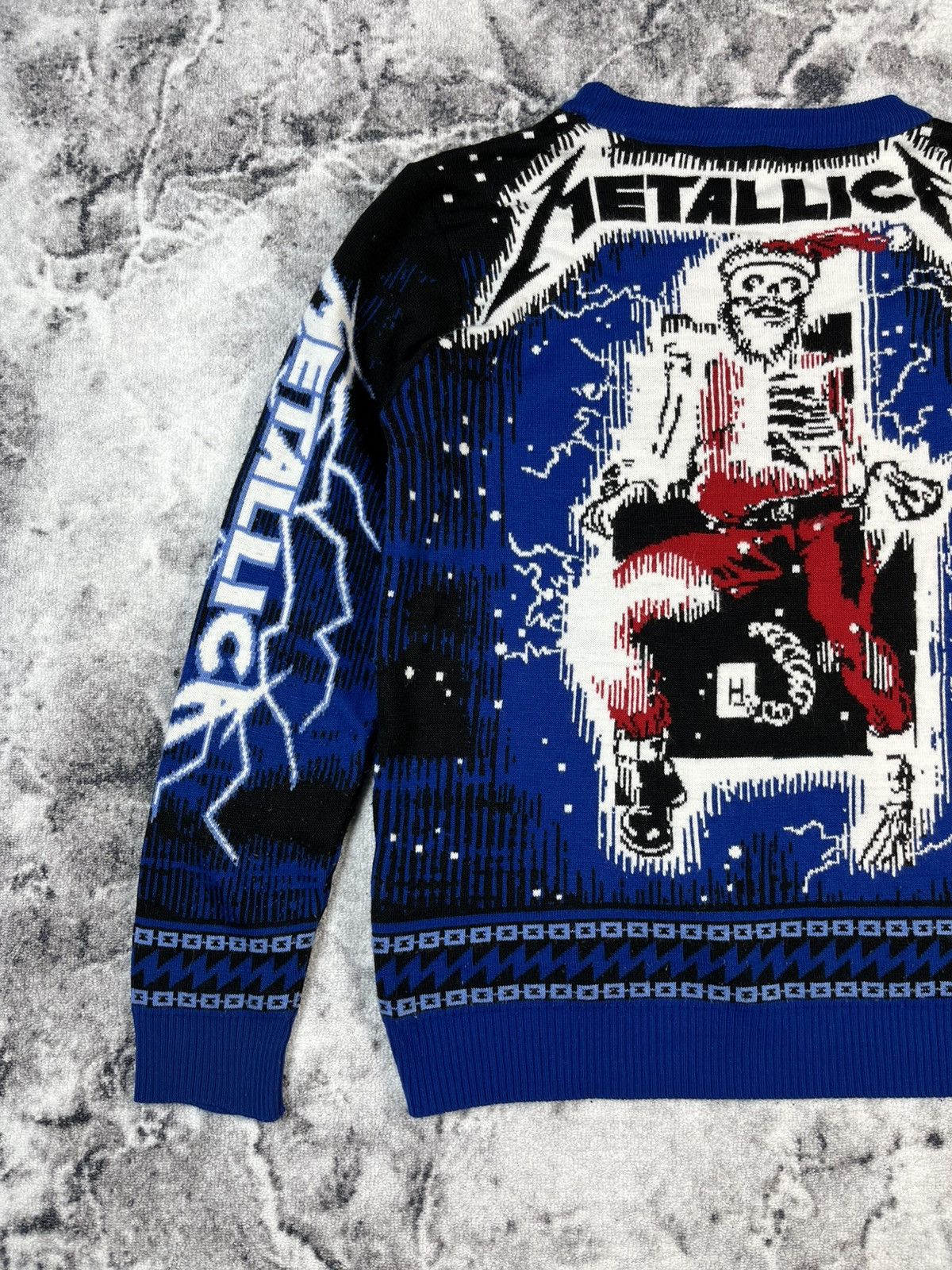 Metallica Metallica Knit Sweater Blue Lightning Probit L Size US L / EU 52-54 / 3 - 10 Thumbnail