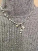VIBE Smiling Face Vintage Necklace chain pendent Size ONE SIZE - 2 Thumbnail