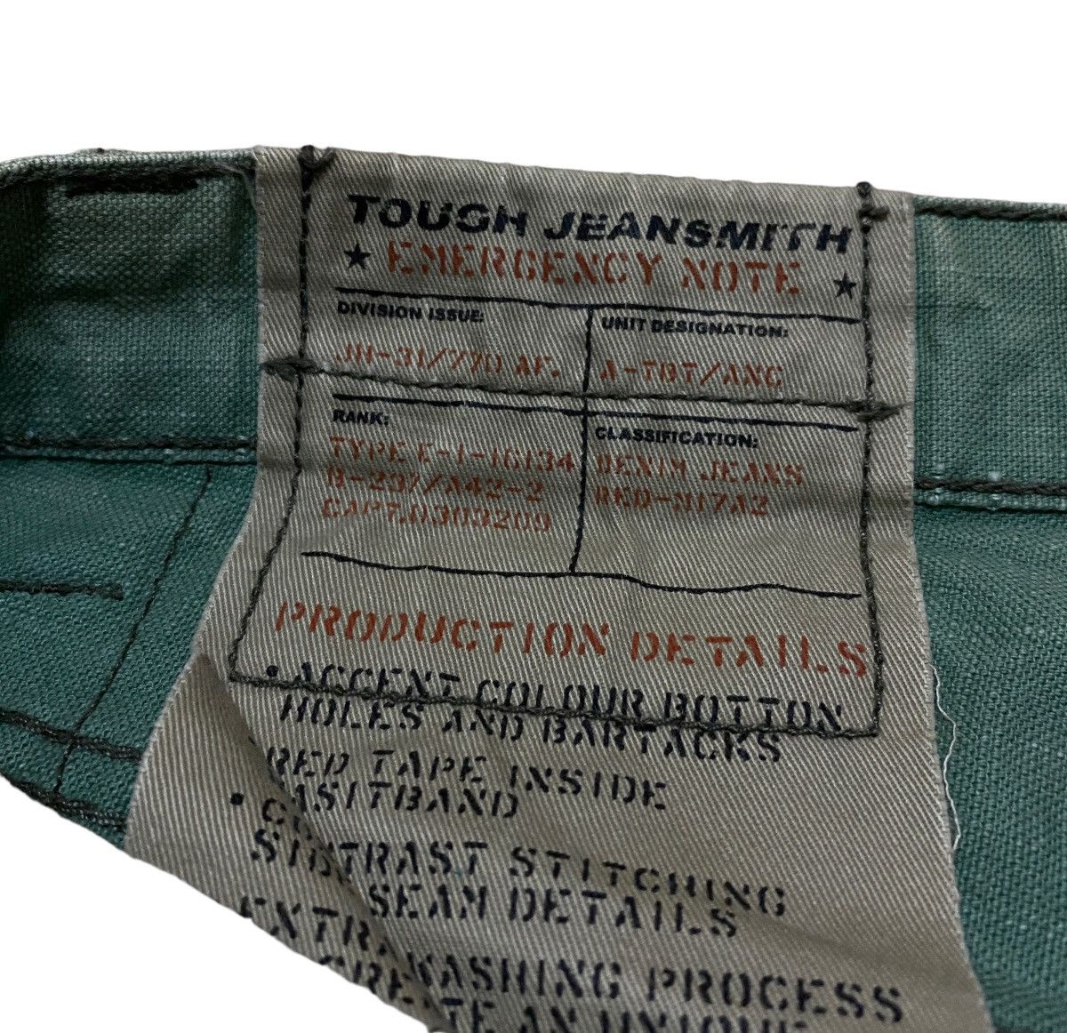 14th Addiction Rare Vintage Tough Jeansmith Tactical Patchwork Pants 2000s Size US 32 / EU 48 - 8 Thumbnail