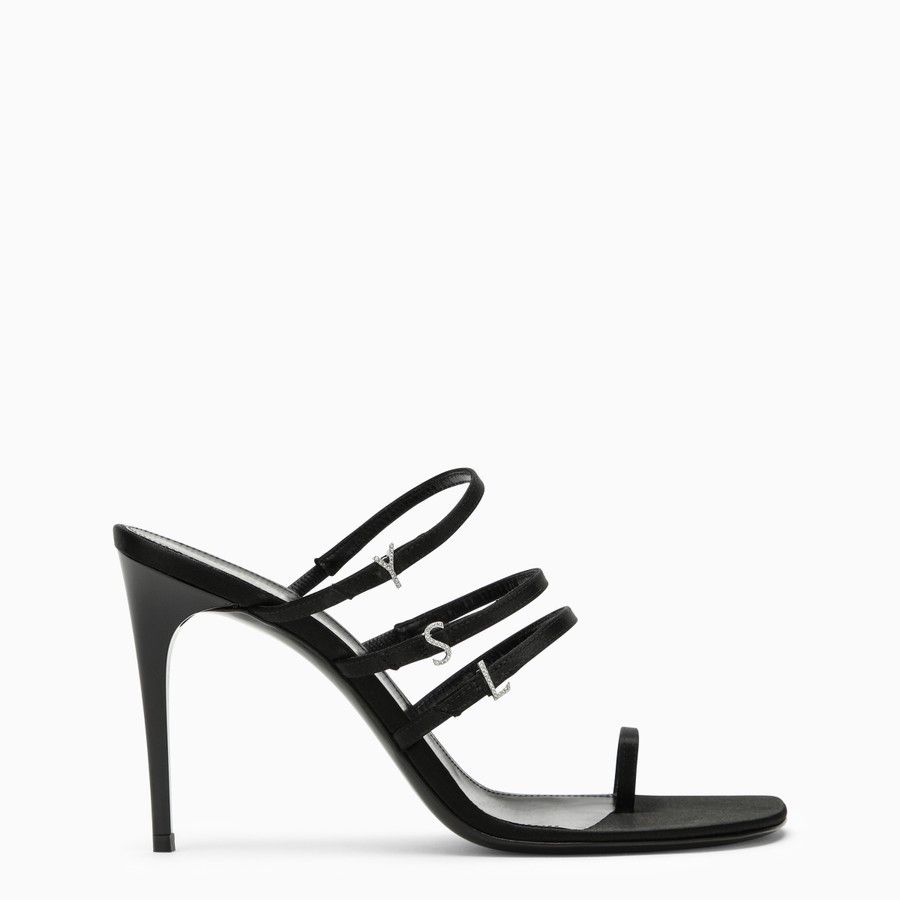 o1d2blof0924 Leather Sandals in Black