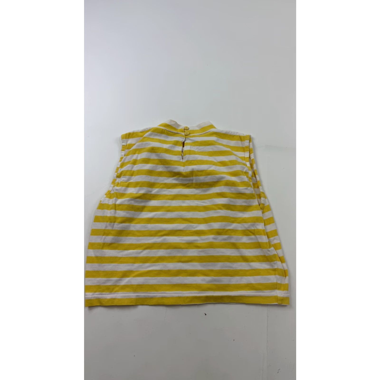 Nordstrom BP Nordstrom Tank Top Womens XL Yellow Striped Mock Neck Cropped Sleeveless Summer Shirt Juniors Casual Men’s/Womens? Size XL / US 12-14 / IT 48-50 - 5 Thumbnail