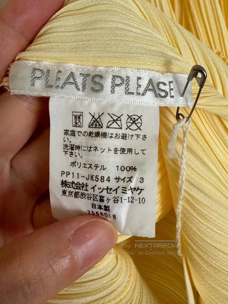 Issey Miyake Issey Miyake Yellow Tank Top Size L / US 10 / IT 46 - 7 Thumbnail