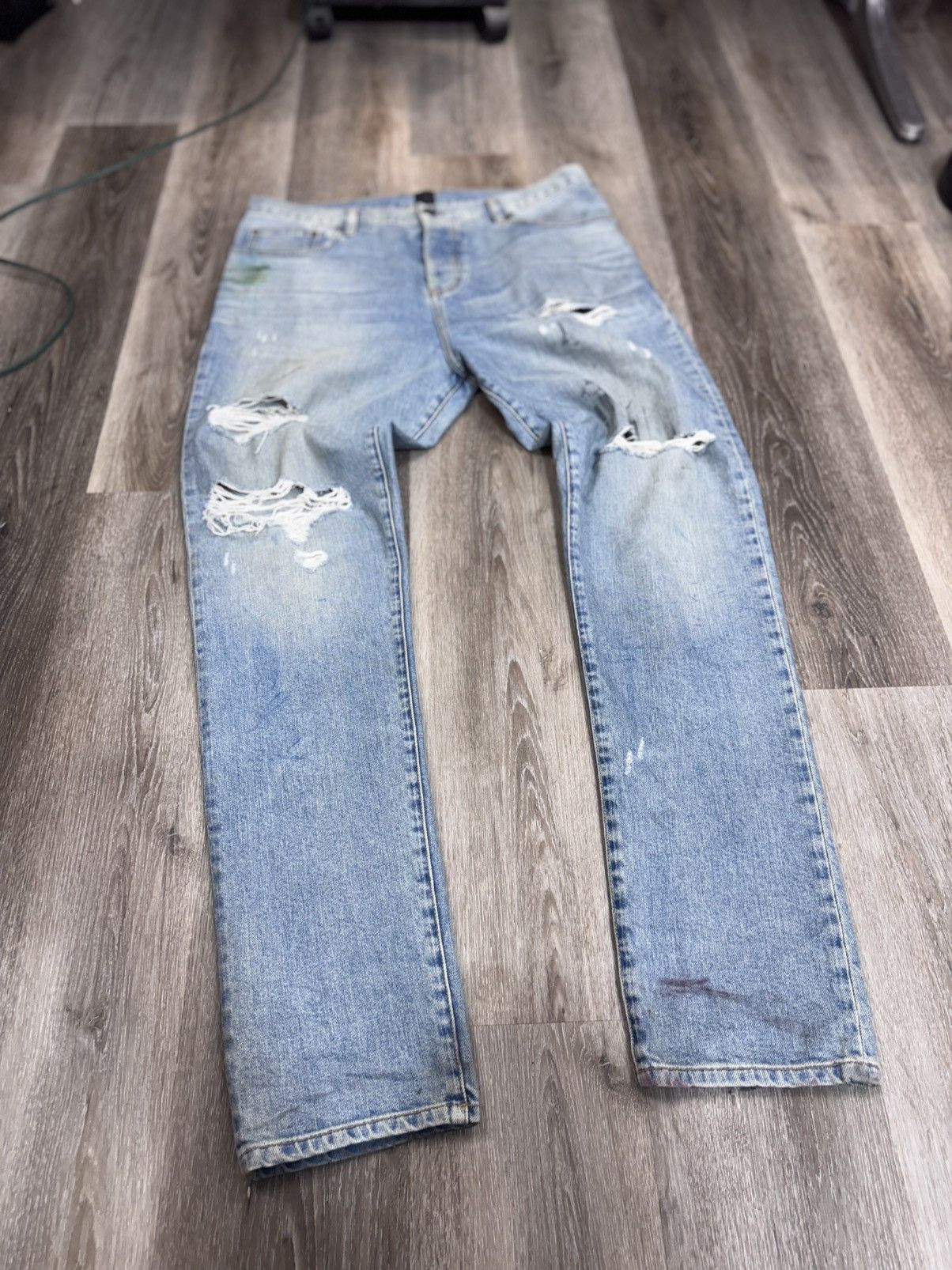 En Noir Rare early En Noir (EN NOIR) distressed 38x34 2014—peak LA Size US 38 / EU 54 - 19 Thumbnail