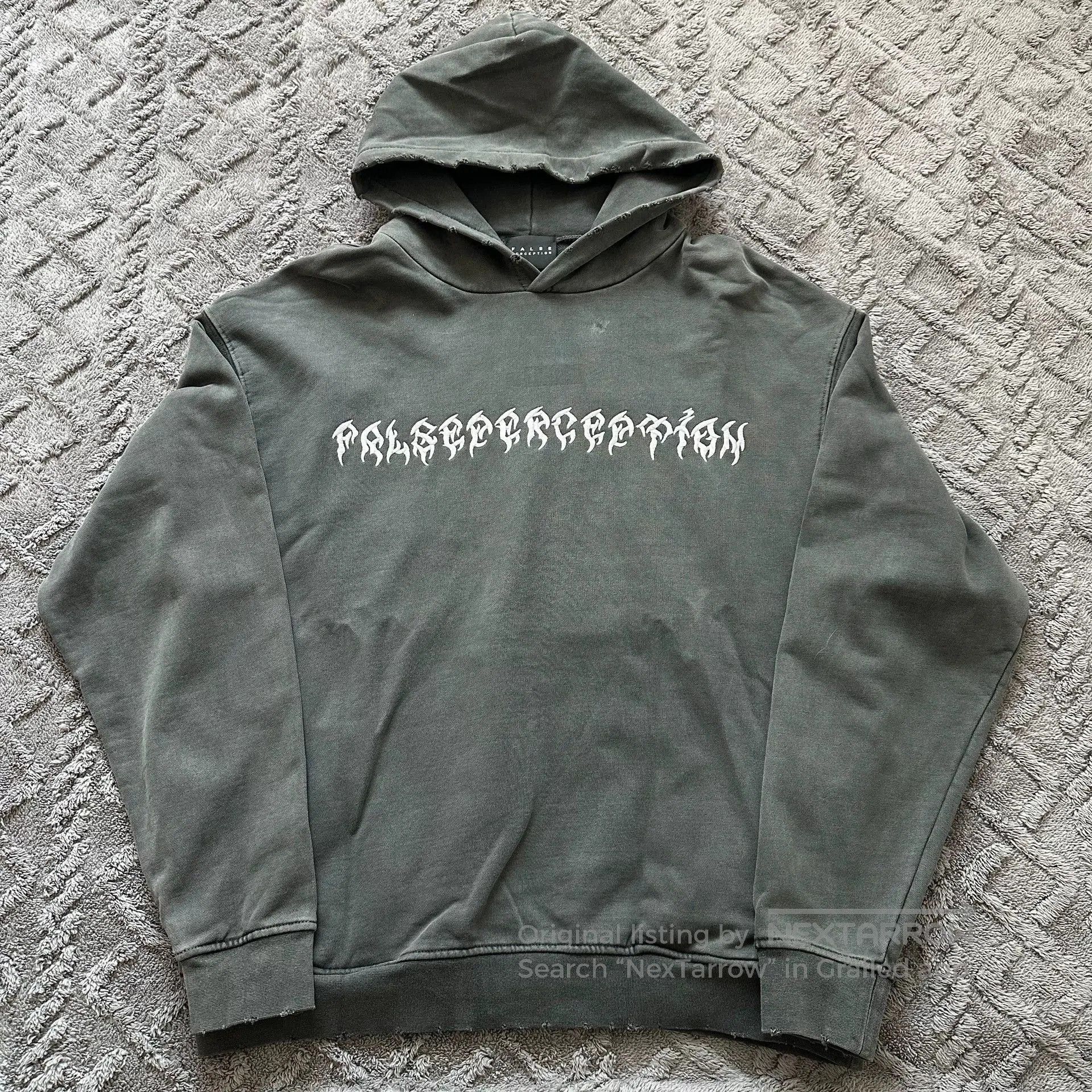 PHENOMENON Vintage Hooded Sweatshirt by False Perception. Size US M / EU 48-50 / 2 - 2 Thumbnail