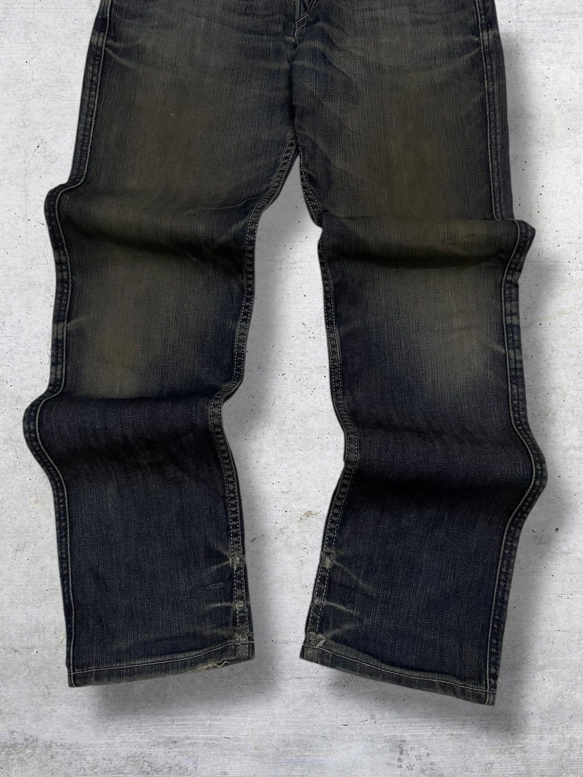 If Six Was Nine VINTAGE BACK NUMBER OG DESIGNER JAPAN 90 MUDWASH STYLE DENIM Size US 28 / EU 44 - 3 Thumbnail