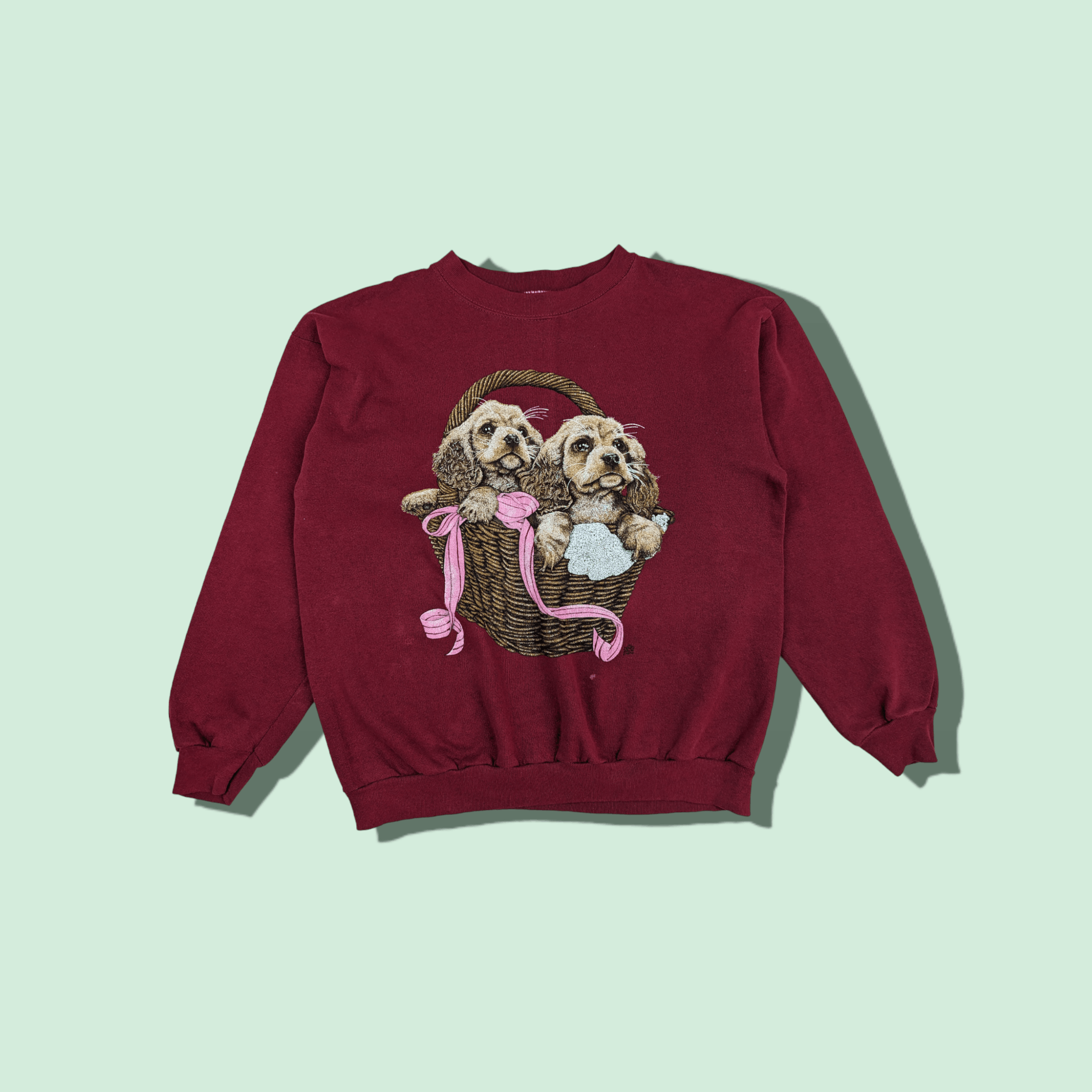 Vintage Vintage 90's COTTON GROVE Cute Dog Animal Image Jumper Size US L / EU 52-54 / 3 - 1 Thumbnail