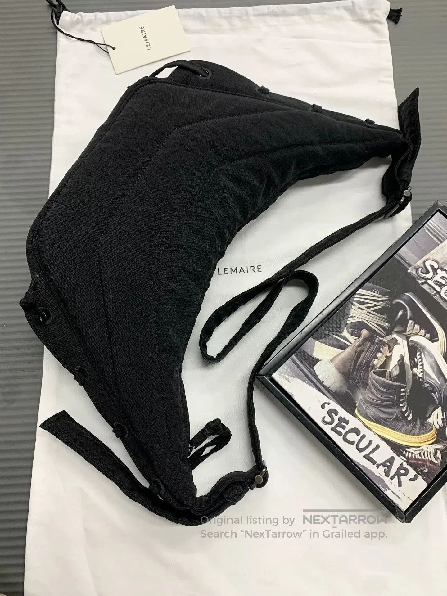 Lemaire Lemaire Small Black Croissant Bag. Size ONE SIZE - 3 Thumbnail