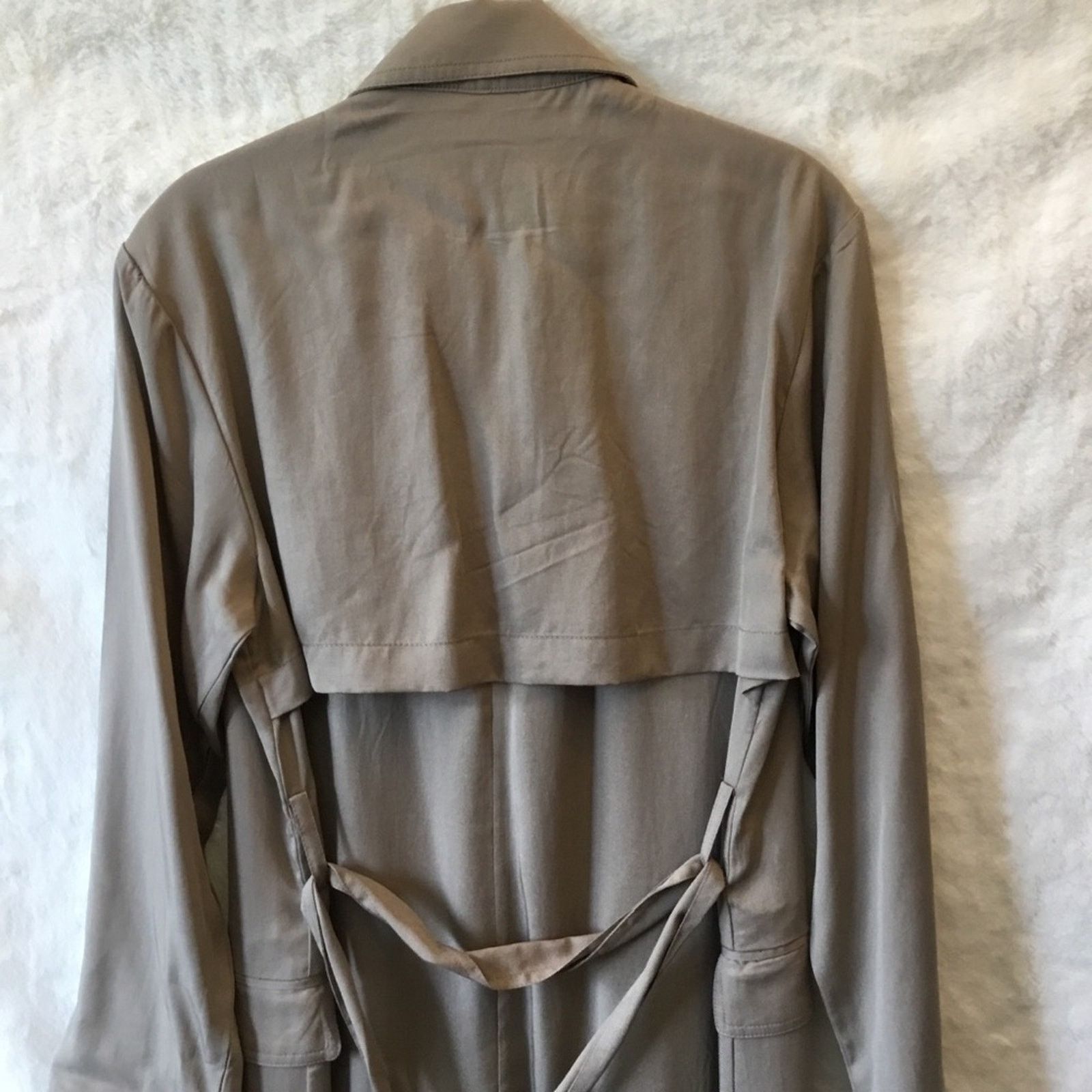 Elie Tahari Elie Tahari Beige Lightweight Trench Coat Size XS / US 0-2 / IT 36-38 - 5 Thumbnail