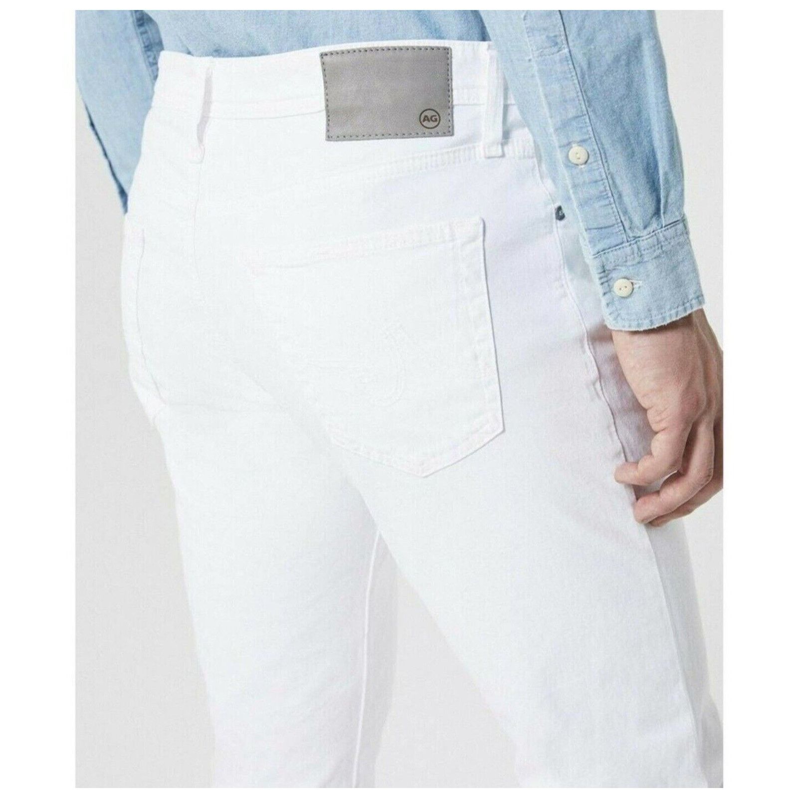 AG Adriano Goldschmied AG Adriano Goldschmied The Everett Slim 5 Pocket Pants White Size US 30 / EU 46 - 4 Thumbnail