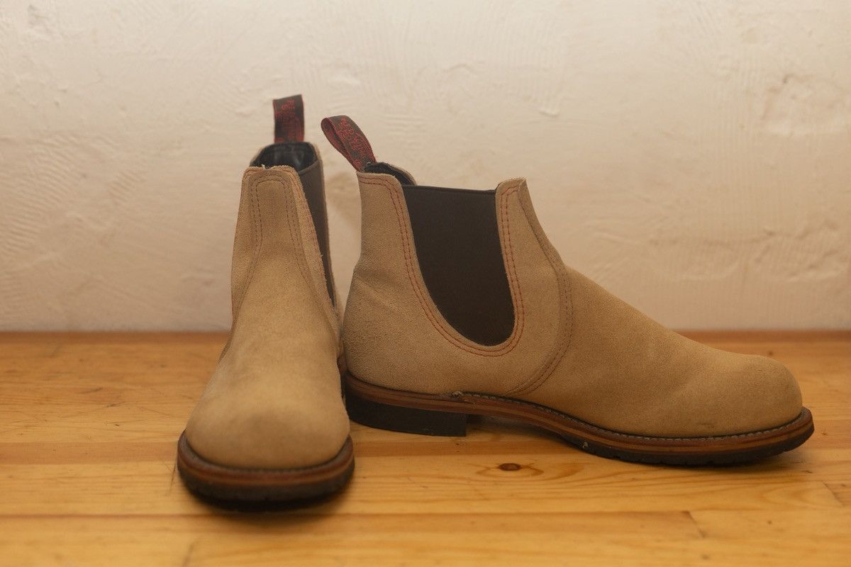 Red Wing Red Wing Suede Chelsea Boots Beige Tan Size 10 Size US 10 / EU 43 - 8 Thumbnail